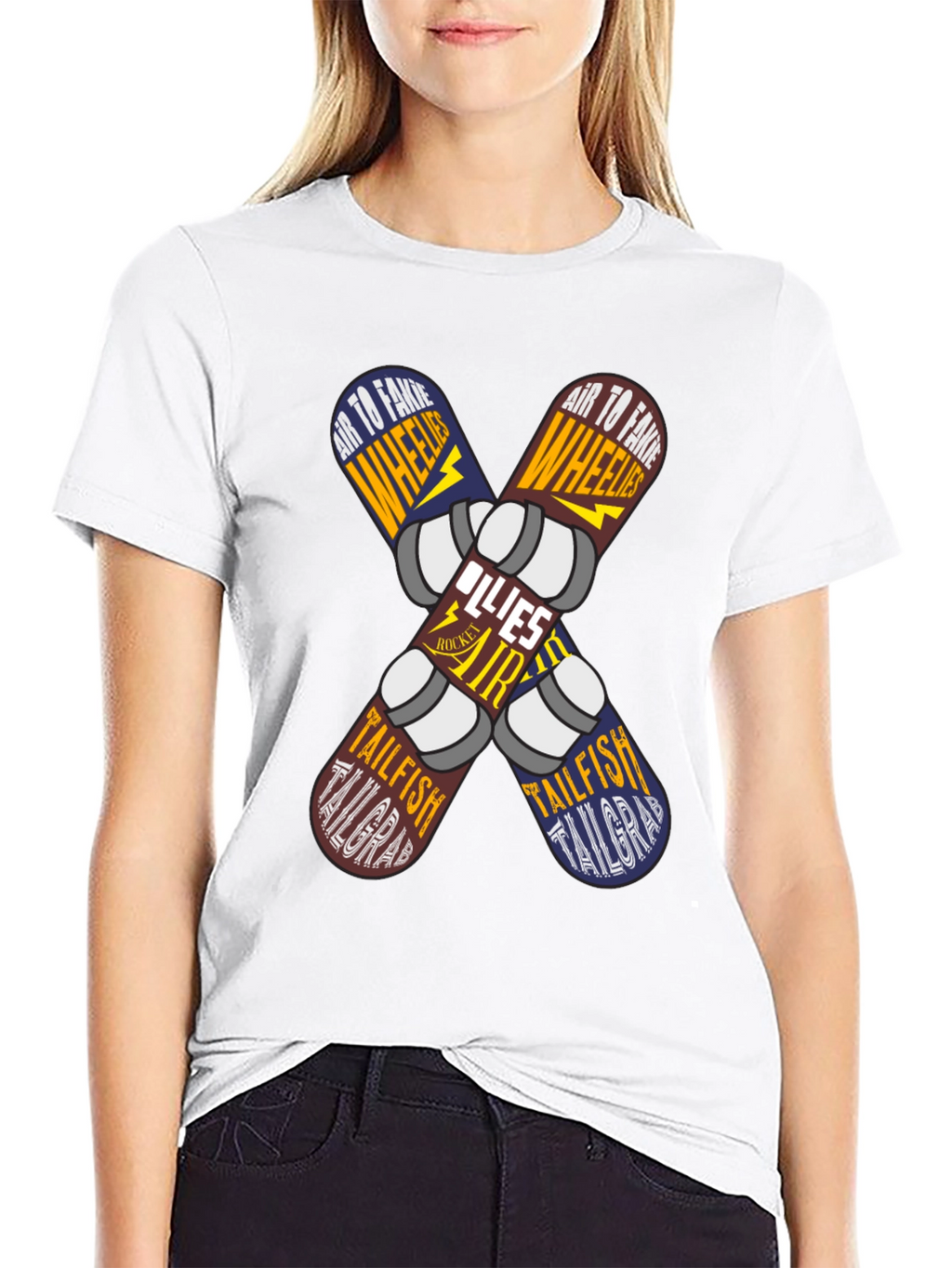 Skateboard Trick List Graphic Tee