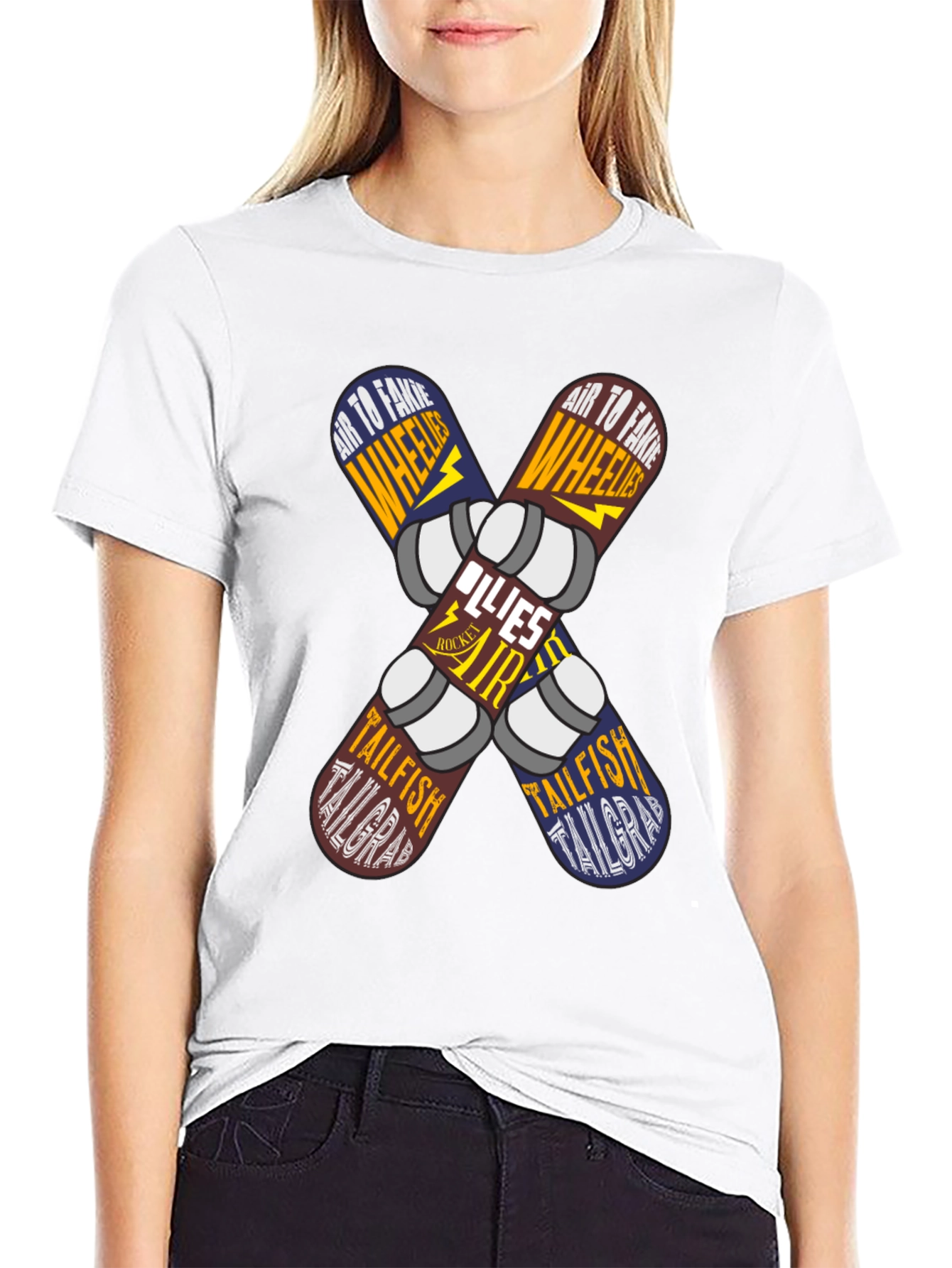 Skateboard Trick List Graphic Tee