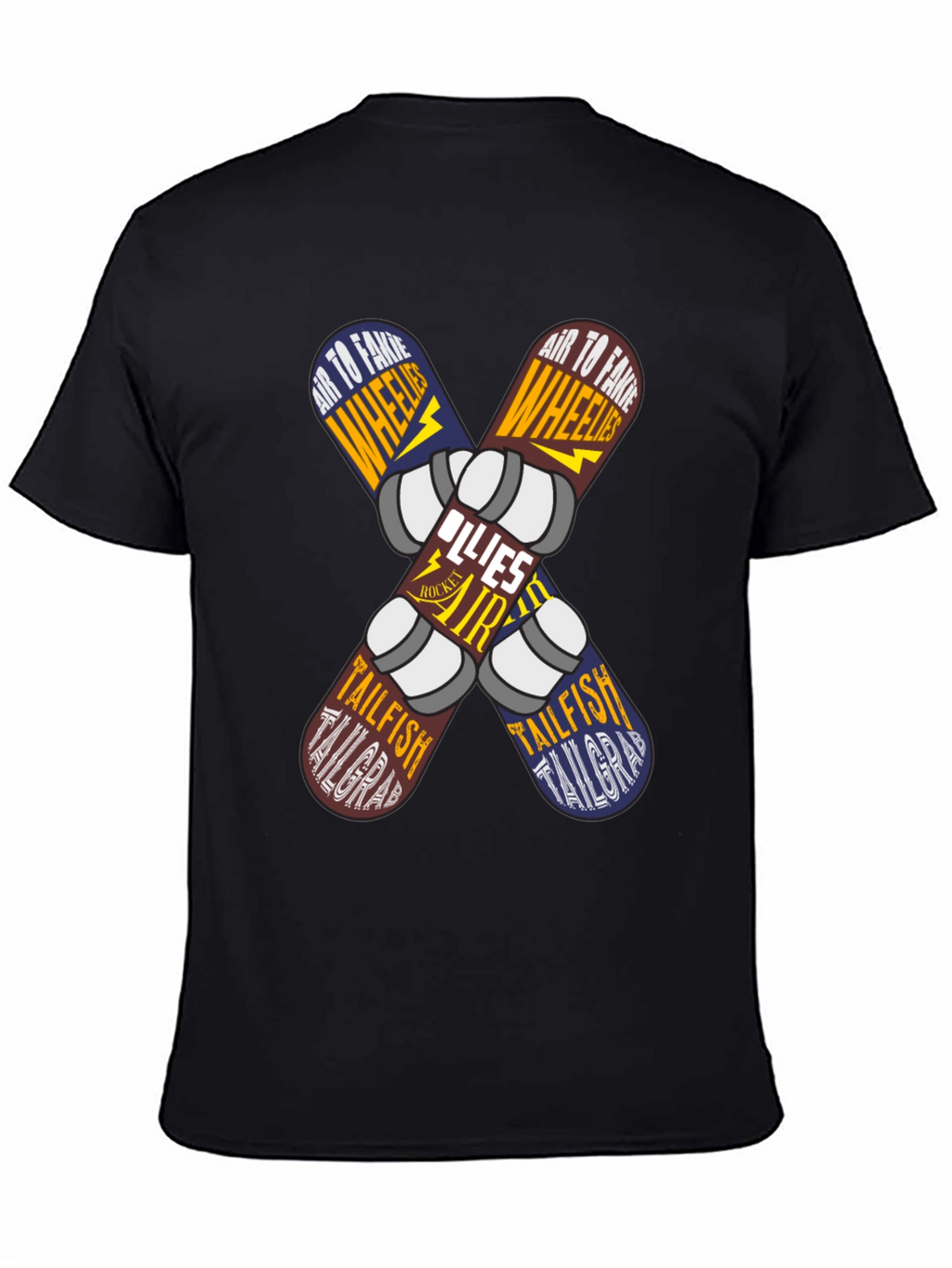 Skateboard Trick List Graphic Tee