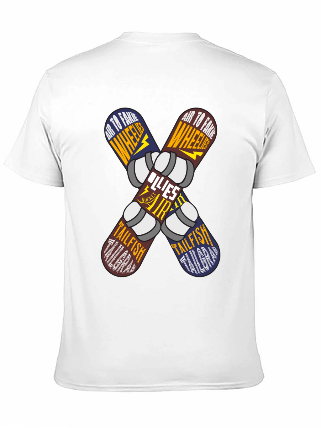 Skateboard Trick List Graphic Tee