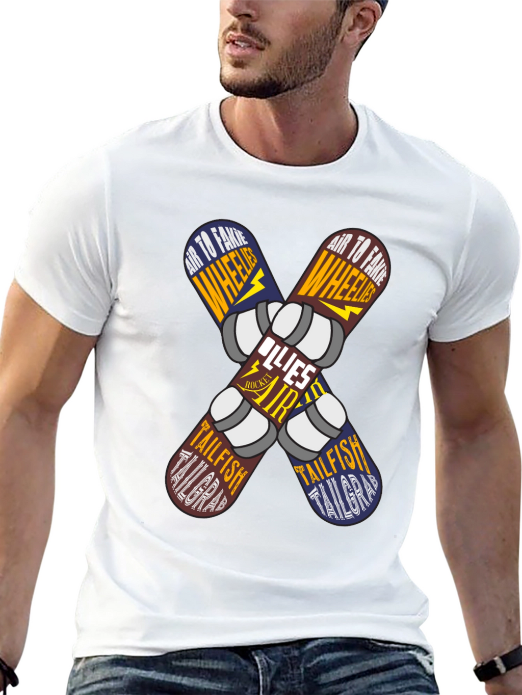 Skateboard Trick List Graphic Tee