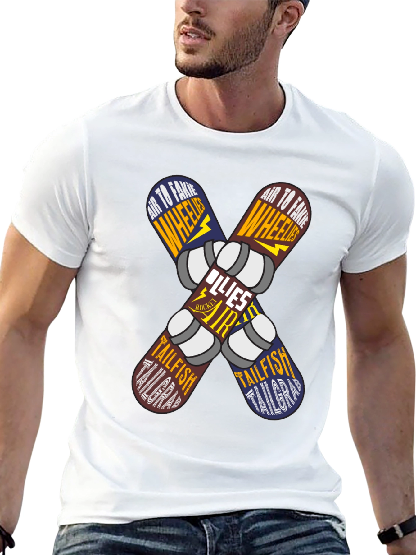 Skateboard Trick List Graphic Tee