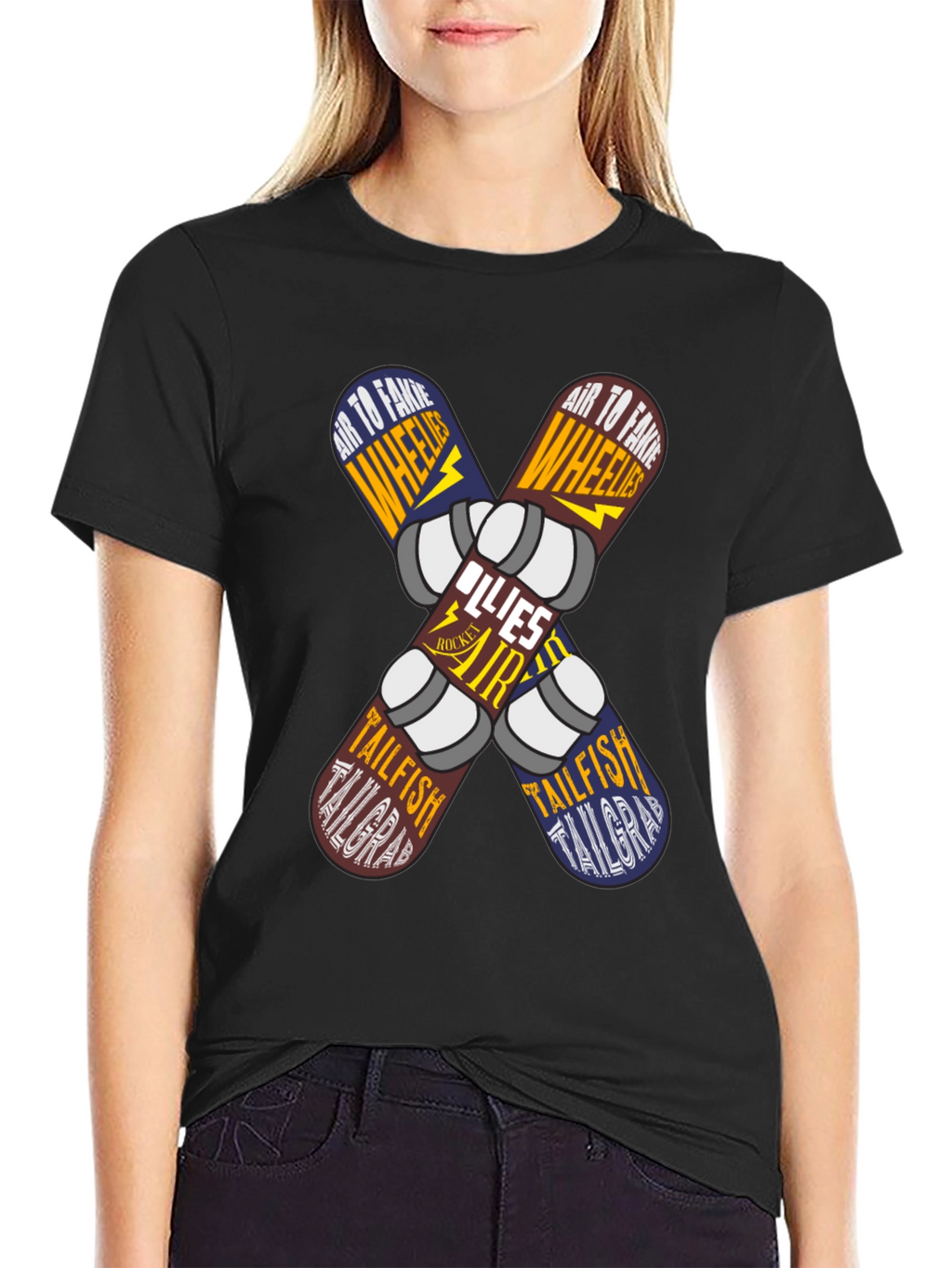 Skateboard Trick List Graphic Tee