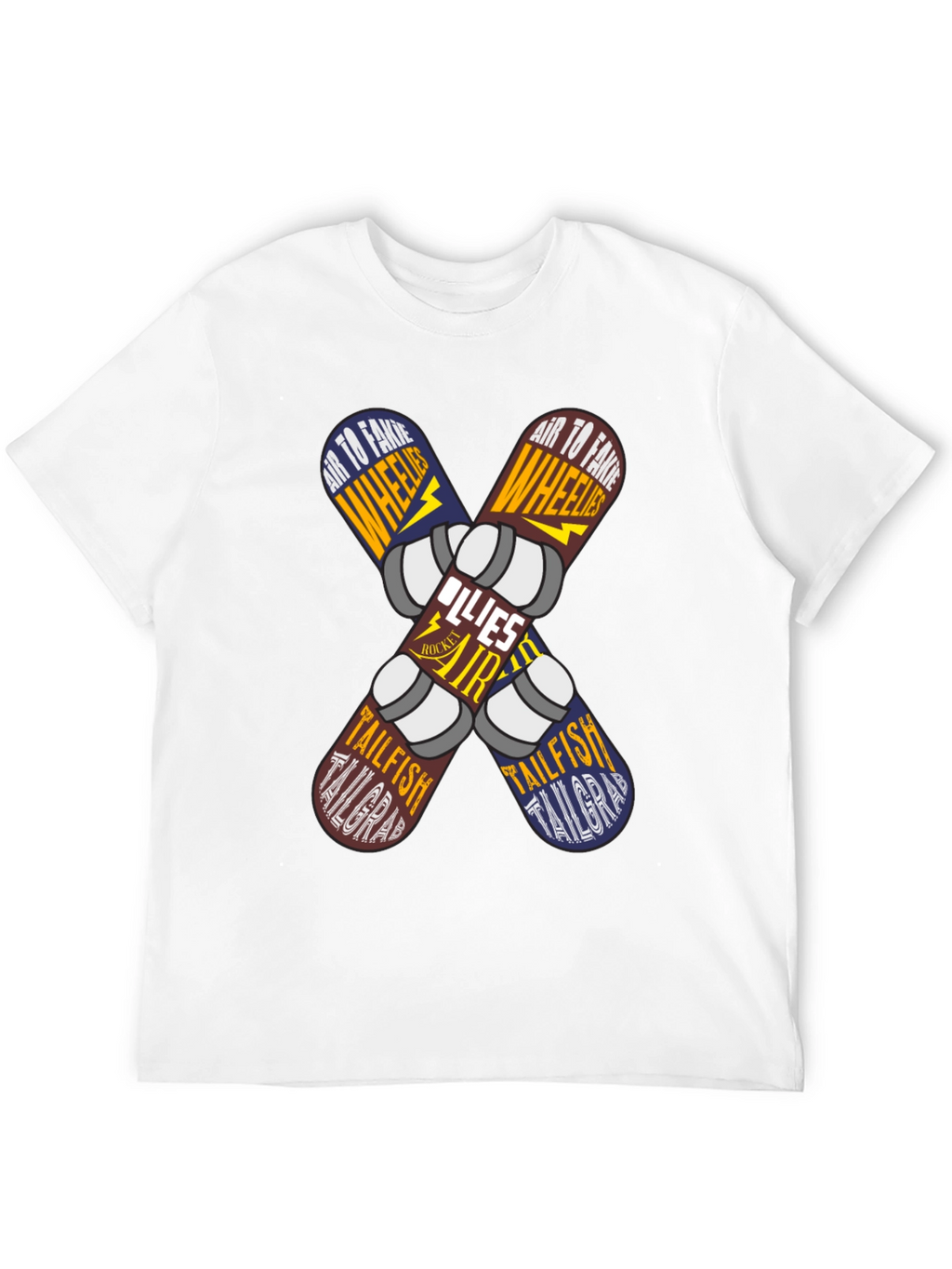 Skateboard Trick List Graphic Tee