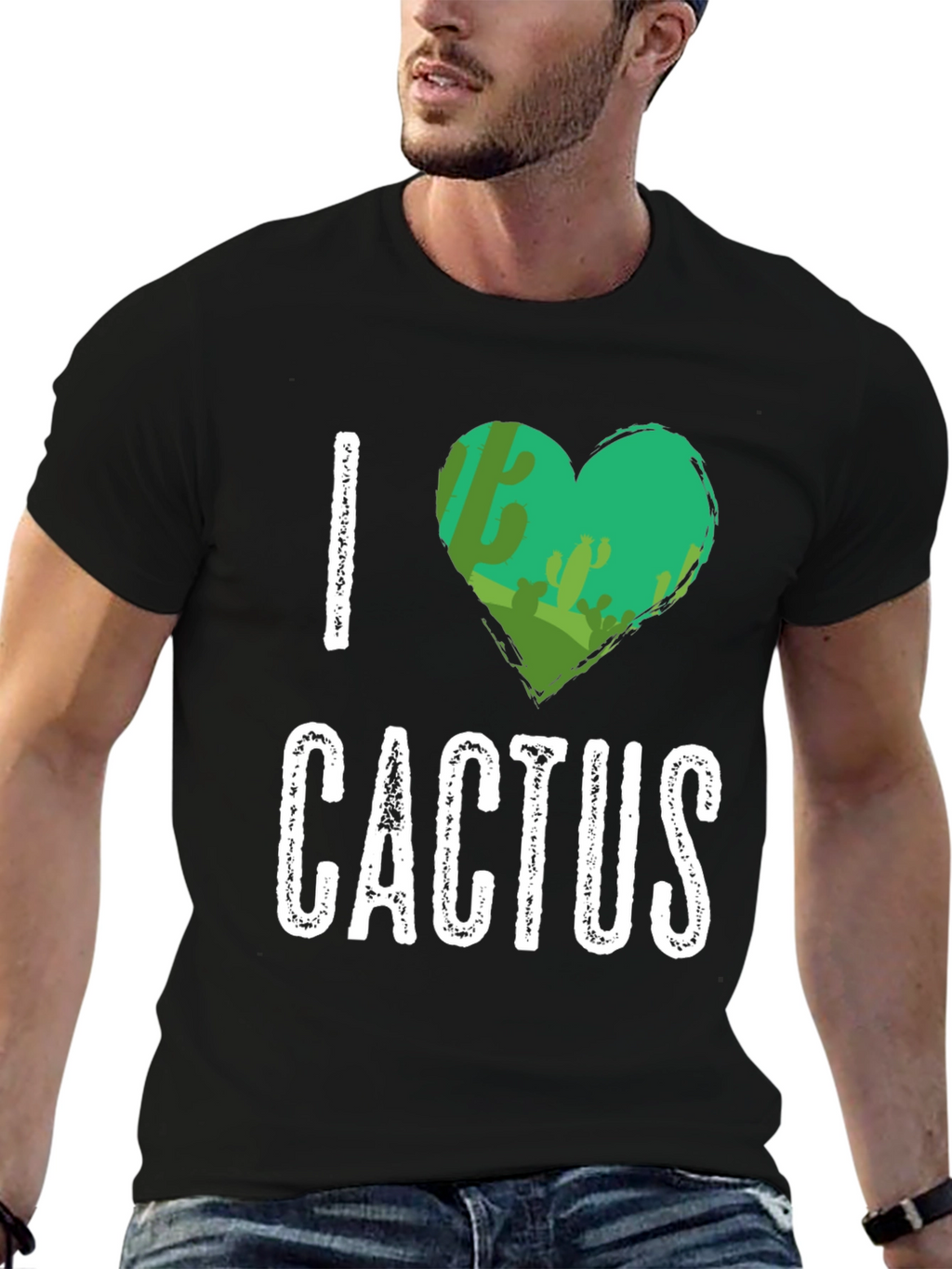I Heart Cactus Graphic T-Shirt