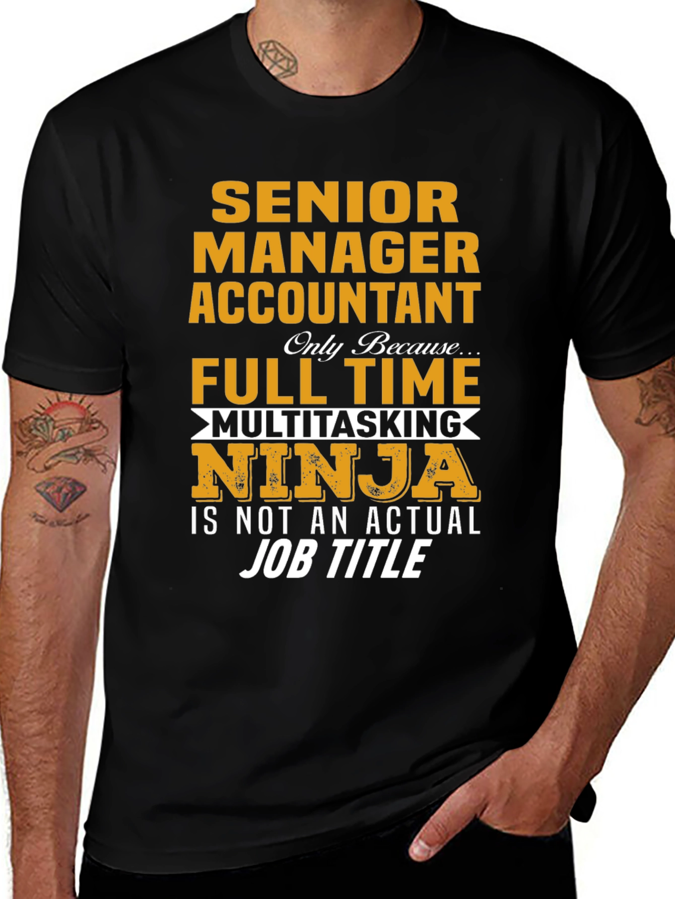 Senior Manager Accountant Ninja T-Shirt