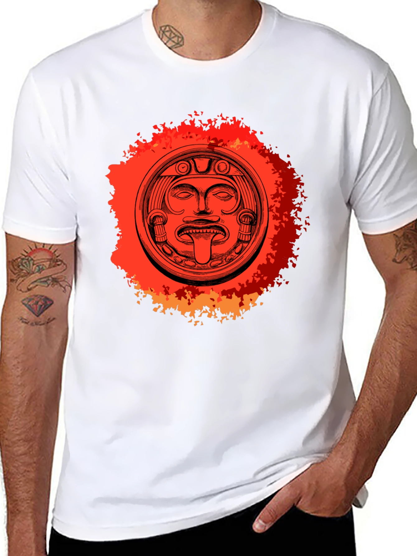 Aztec Sun Stone Graphic Tee