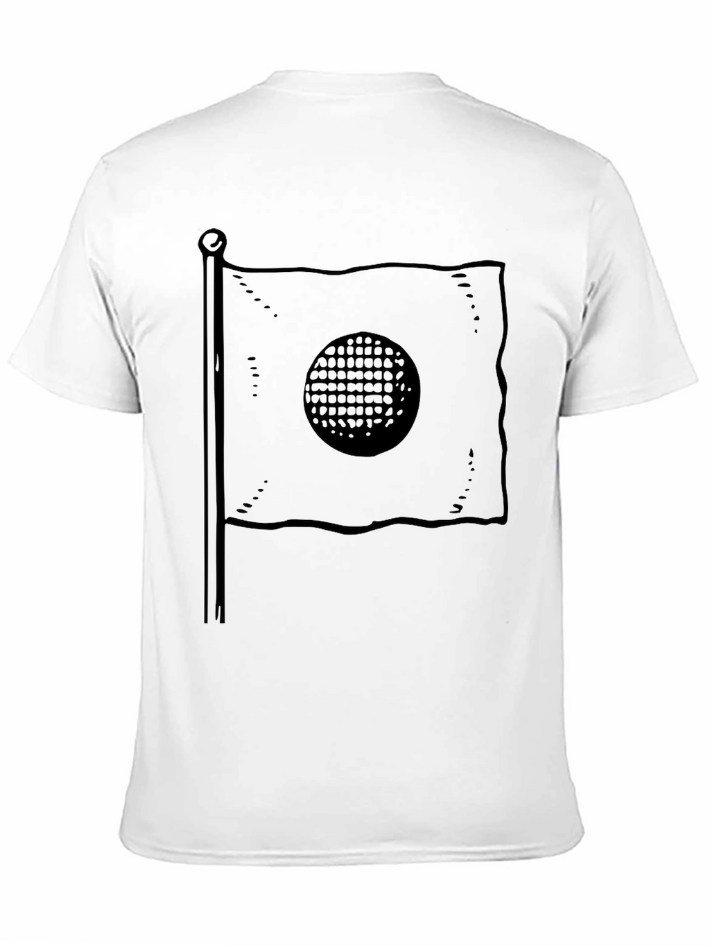 Golf Flag T-Shirt - Black Graphic Tee