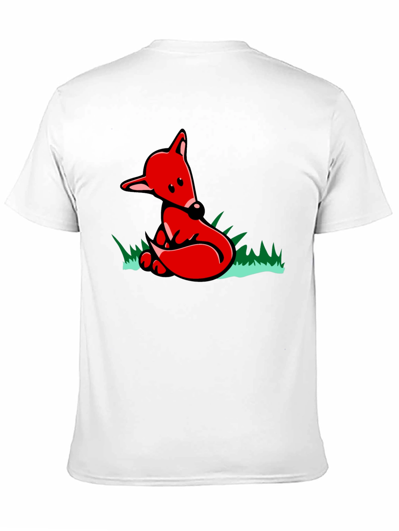 Fox Graphic T-Shirt - Black Cotton Tee