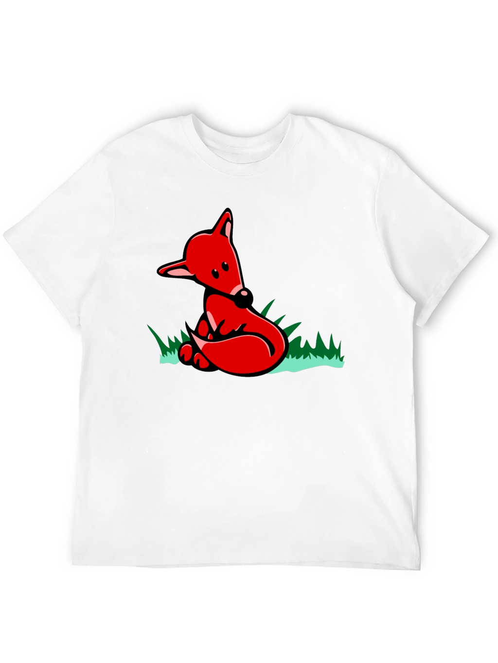 Fox Graphic T-Shirt - Black Cotton Tee