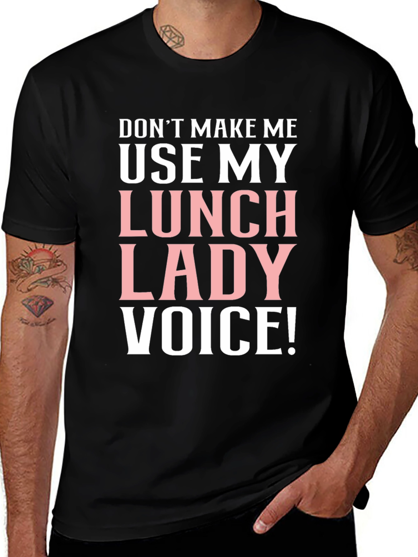 Lunch Lady Voice T-Shirt Funny Cafeteria Staff Tee