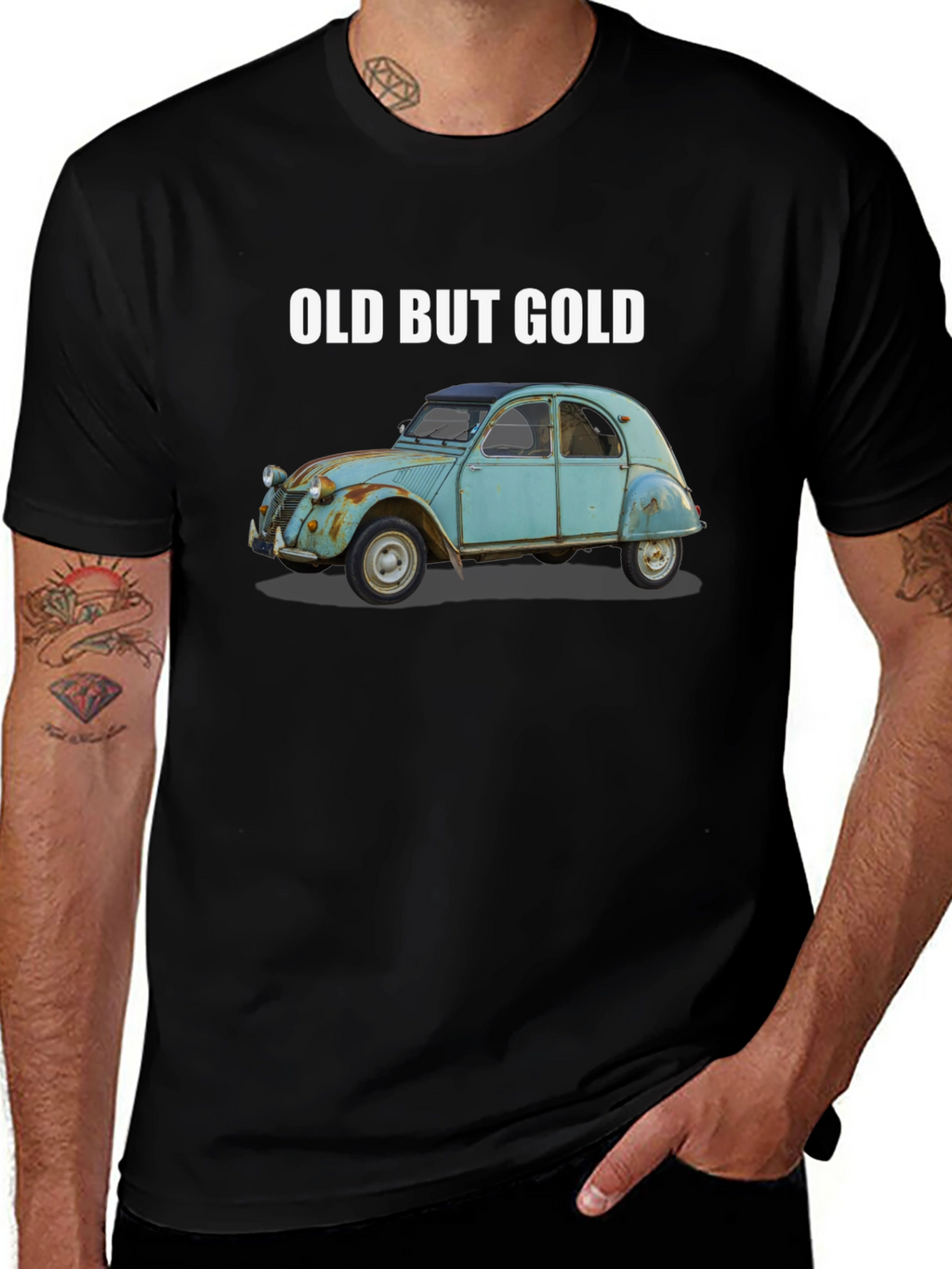Old But Gold Classic Car T-Shirt