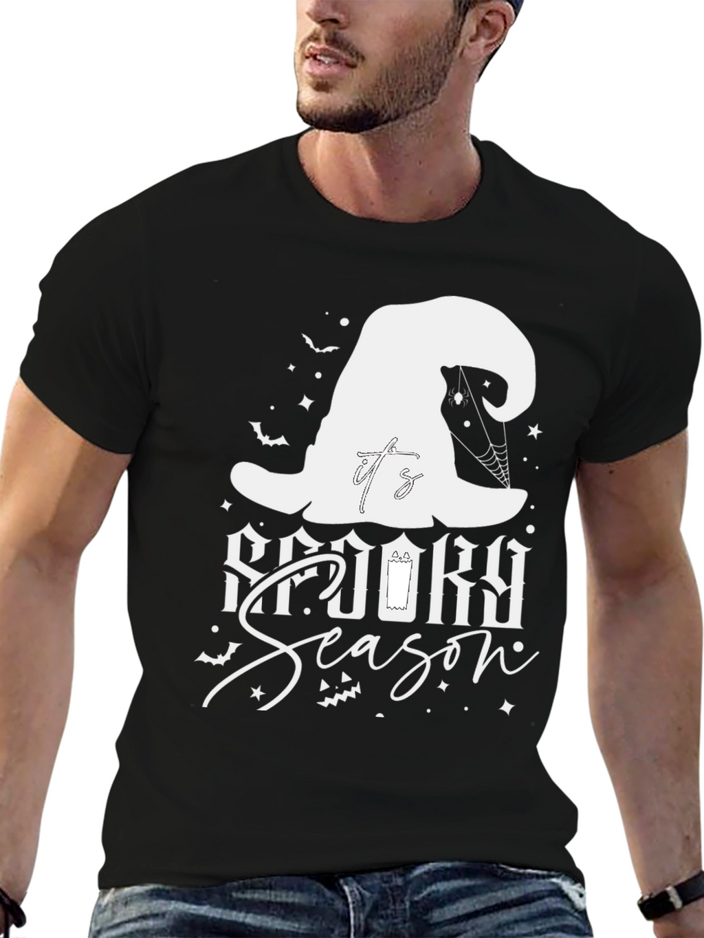 Spooky Season Halloween T-Shirt - Witch Hat Design