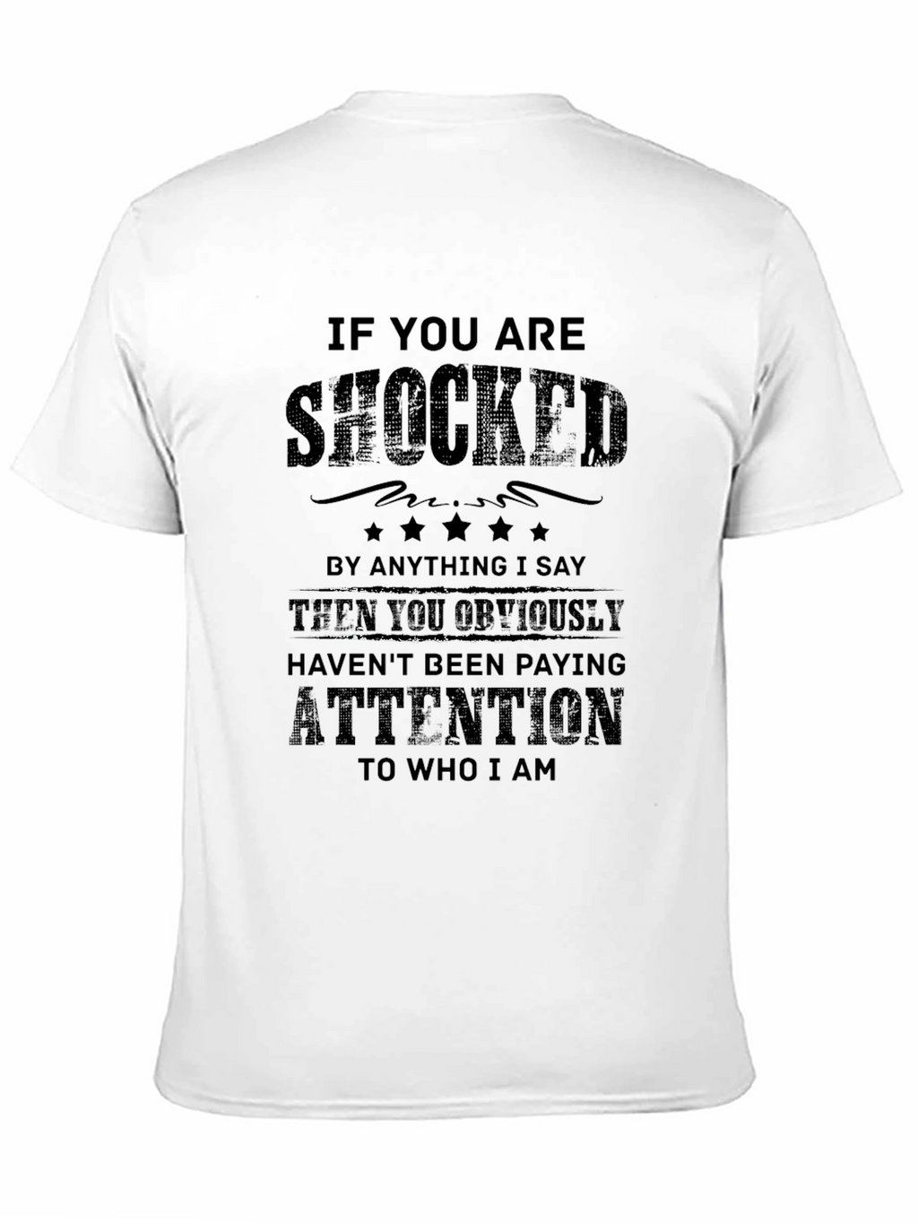 Shocked? Funny Sarcastic Graphic Tee