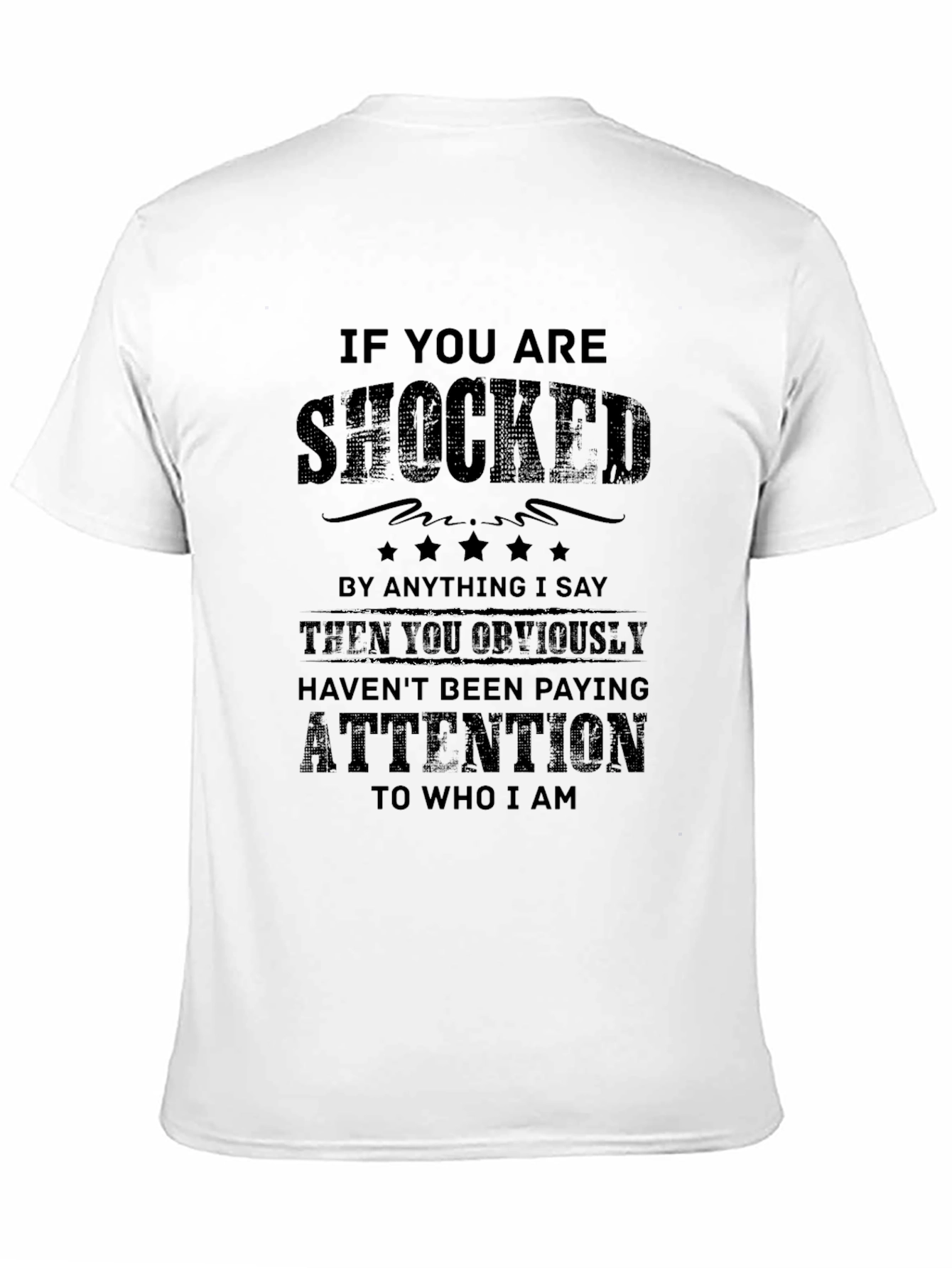 Shocked? Funny Sarcastic Graphic Tee