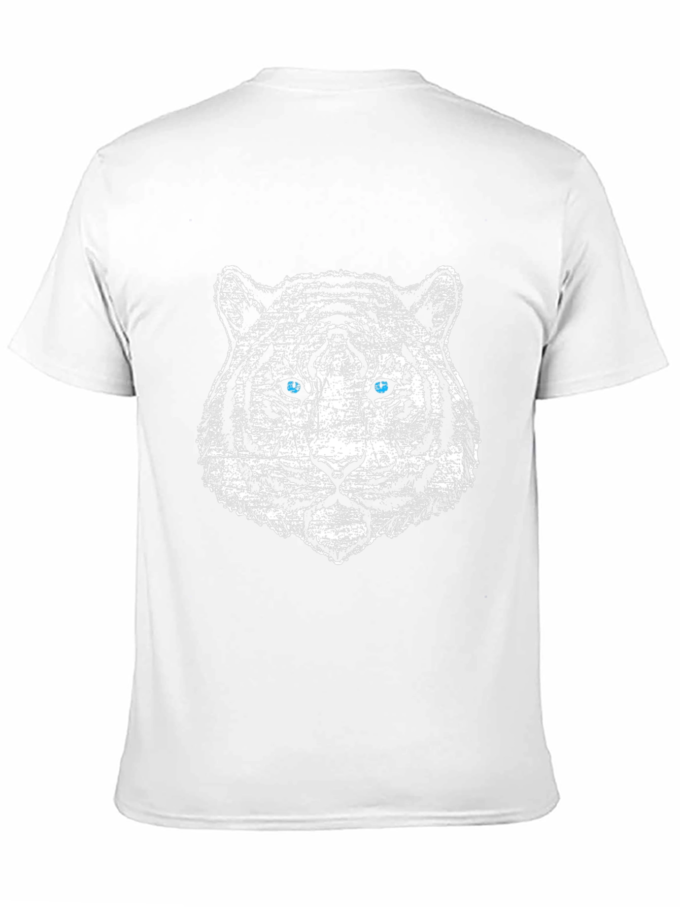 Tiger Graphic Print Crew Neck T-Shirt
