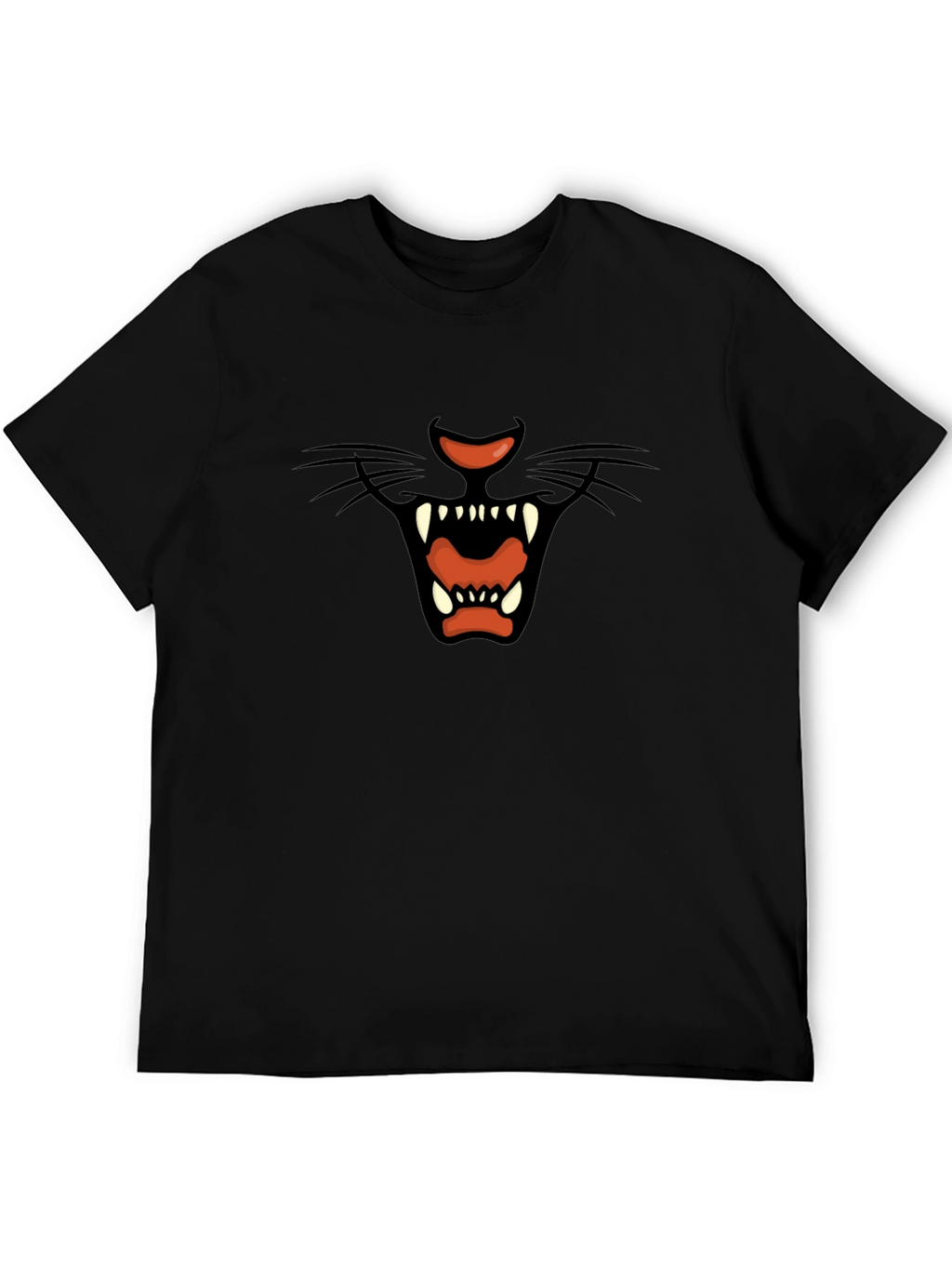 Roaring Panther Graphic T-Shirt - Black