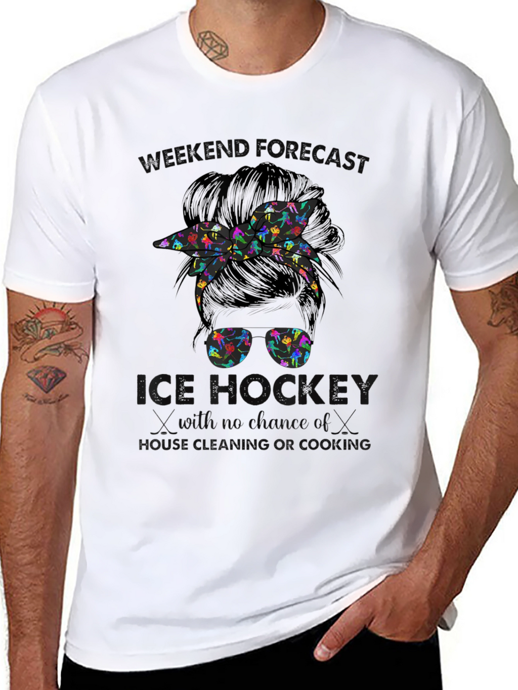 Ice Hockey Weekend Forecast T-Shirt