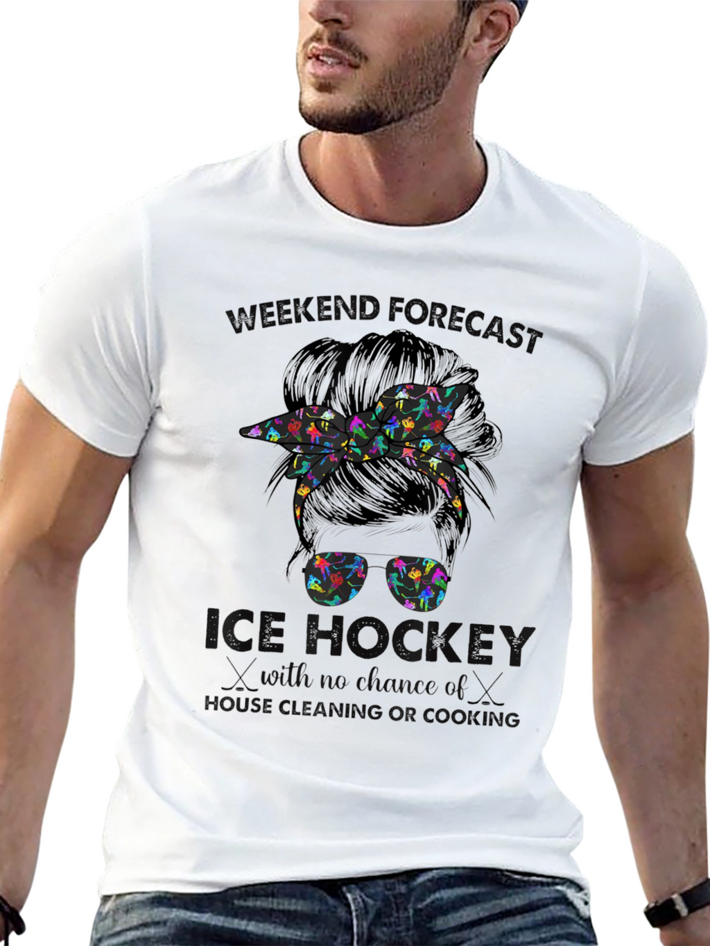 Ice Hockey Weekend Forecast T-Shirt