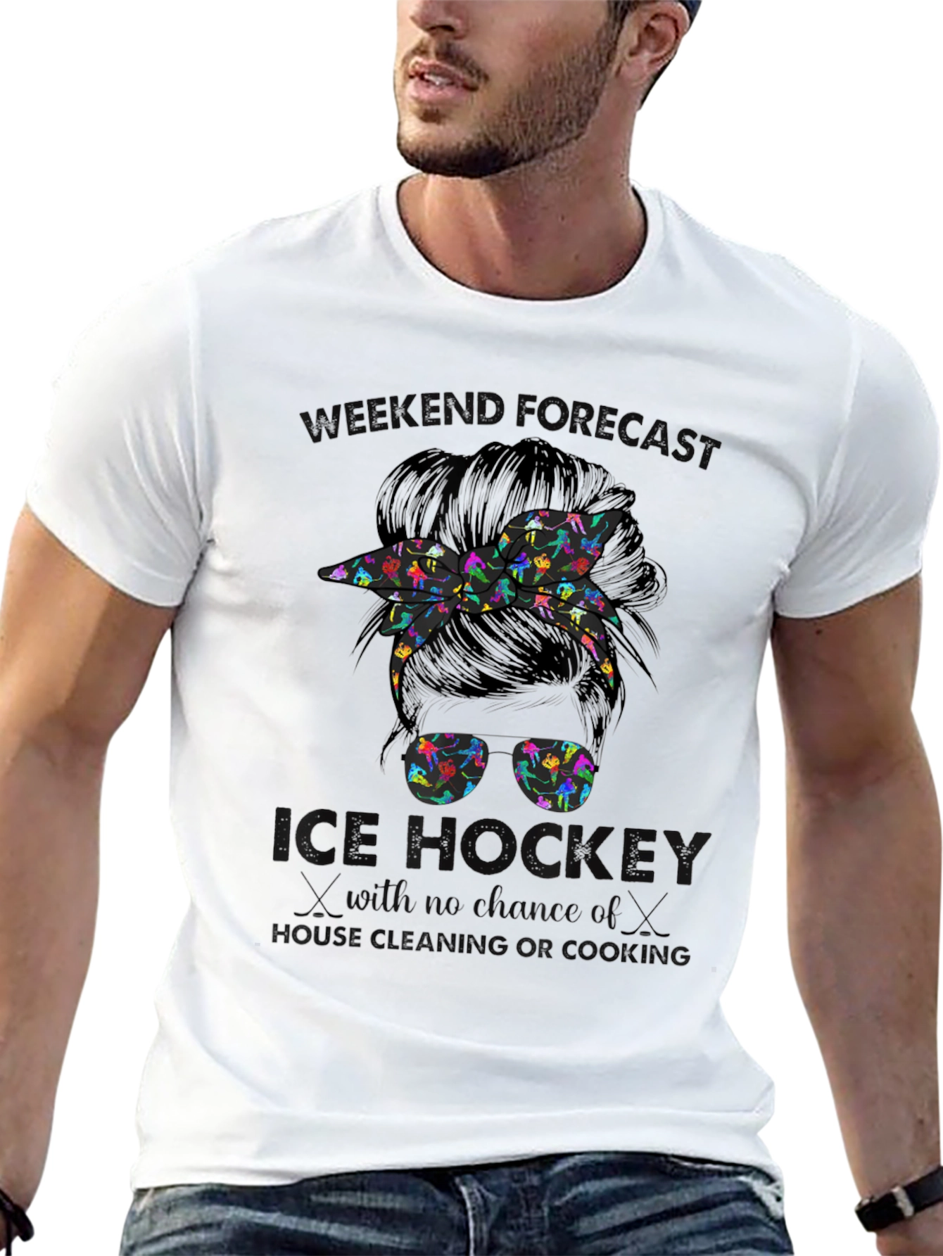 Ice Hockey Weekend Forecast T-Shirt