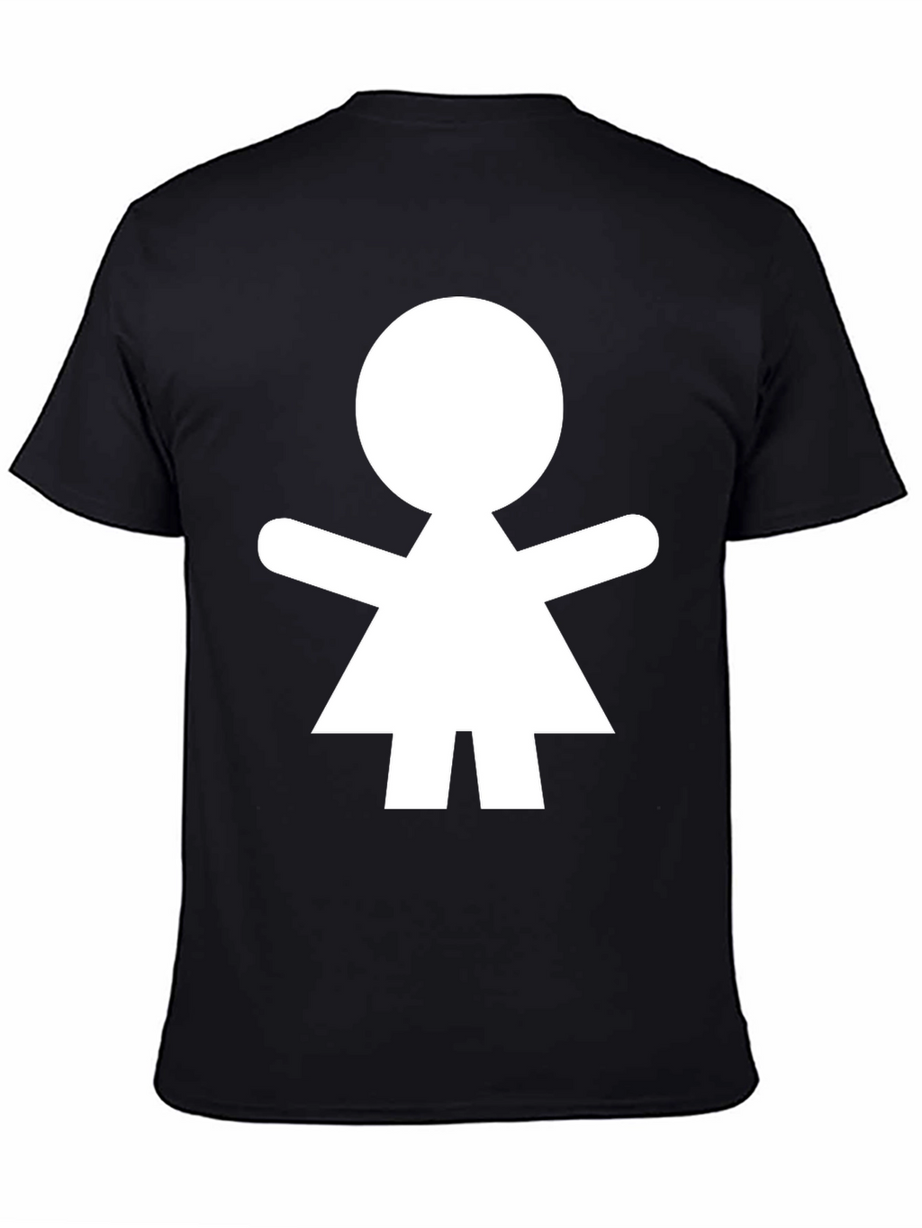 Simple Person Icon Black T-Shirt