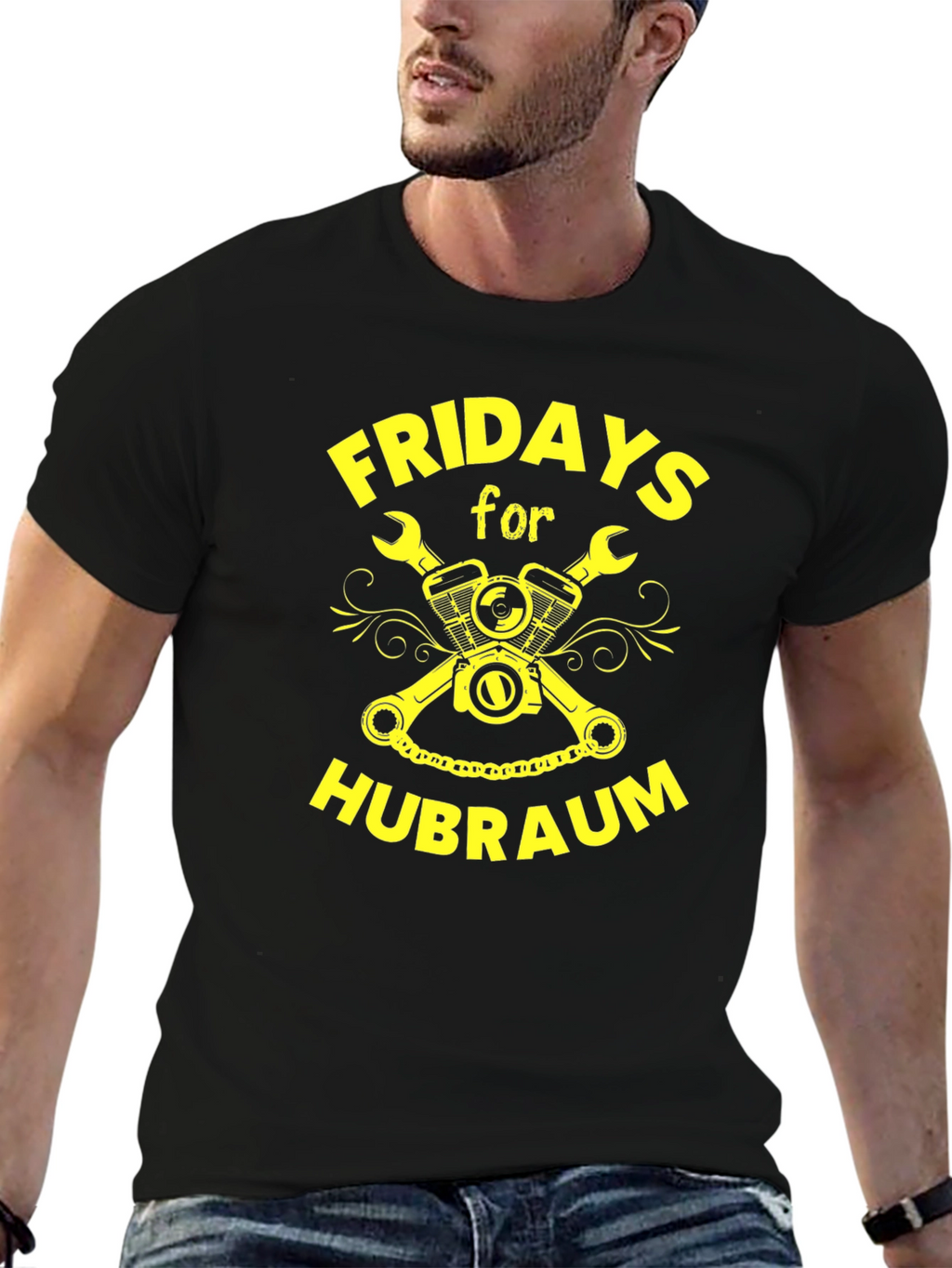 Fridays for Hubraum Black T-Shirt