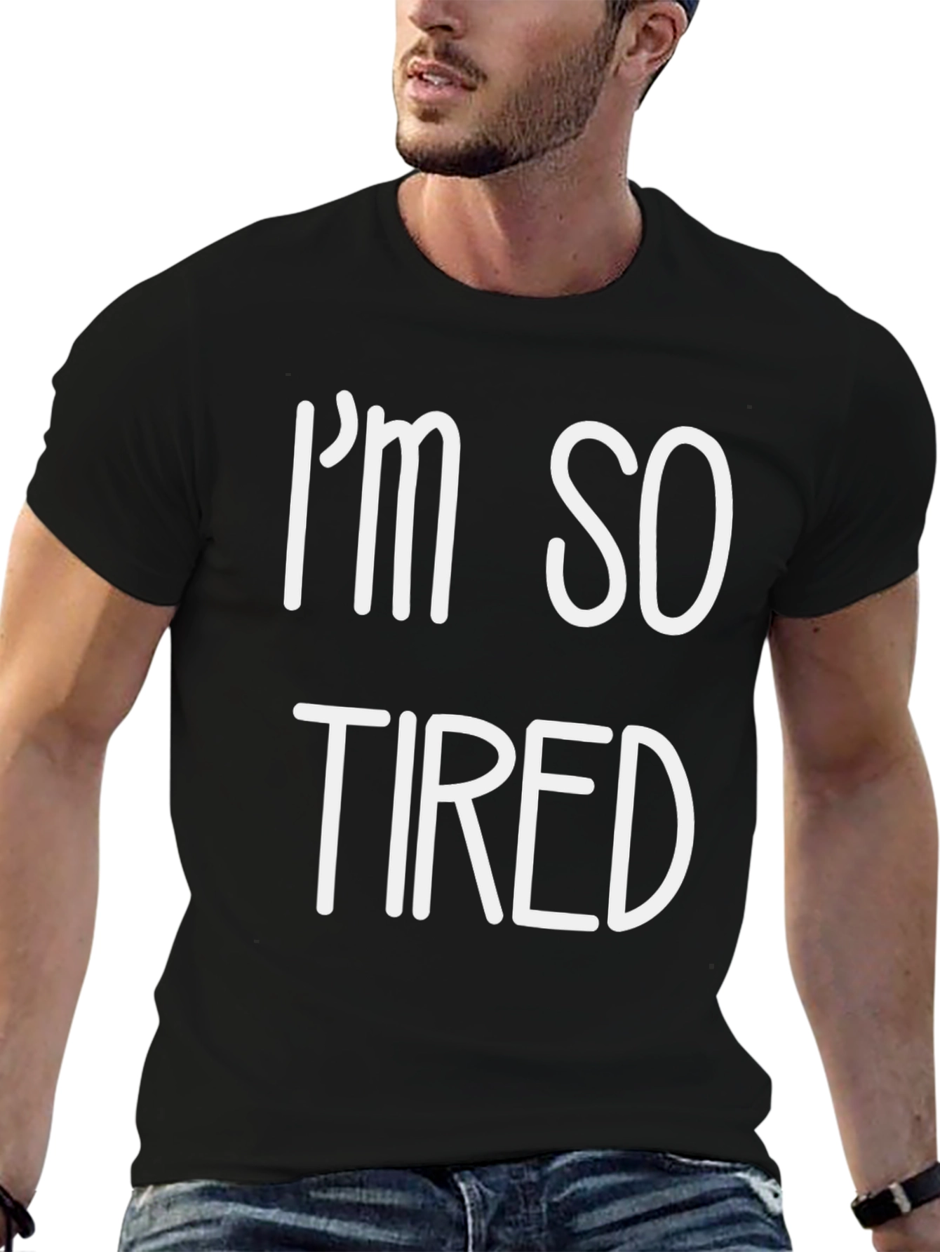 Im So Tired Graphic T-Shirt - Black