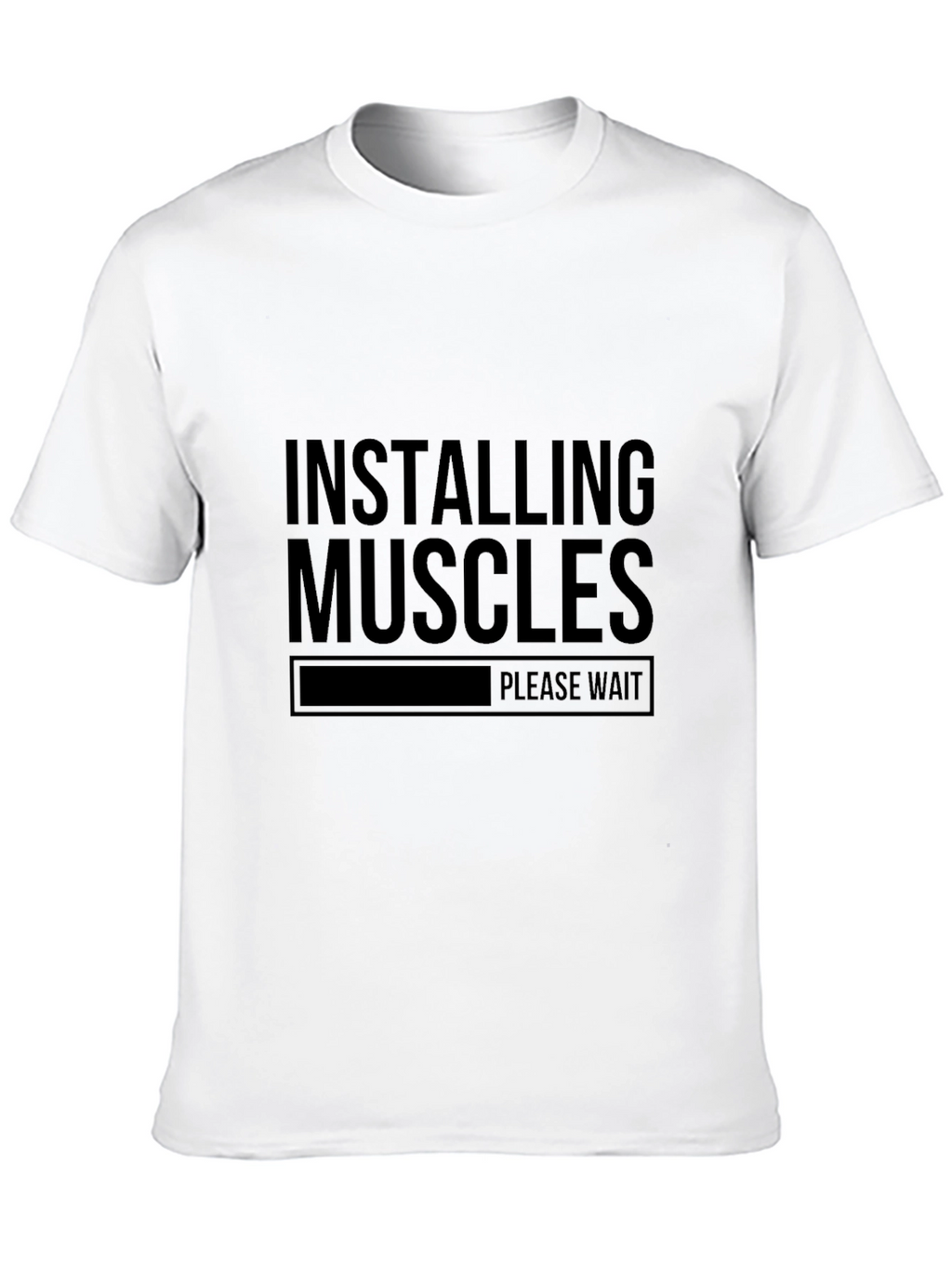 Installing Muscles - Funny Gym Workout T-Shirt
