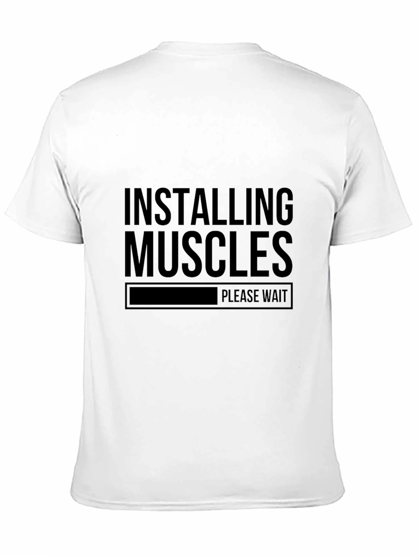 Installing Muscles - Funny Gym Workout T-Shirt