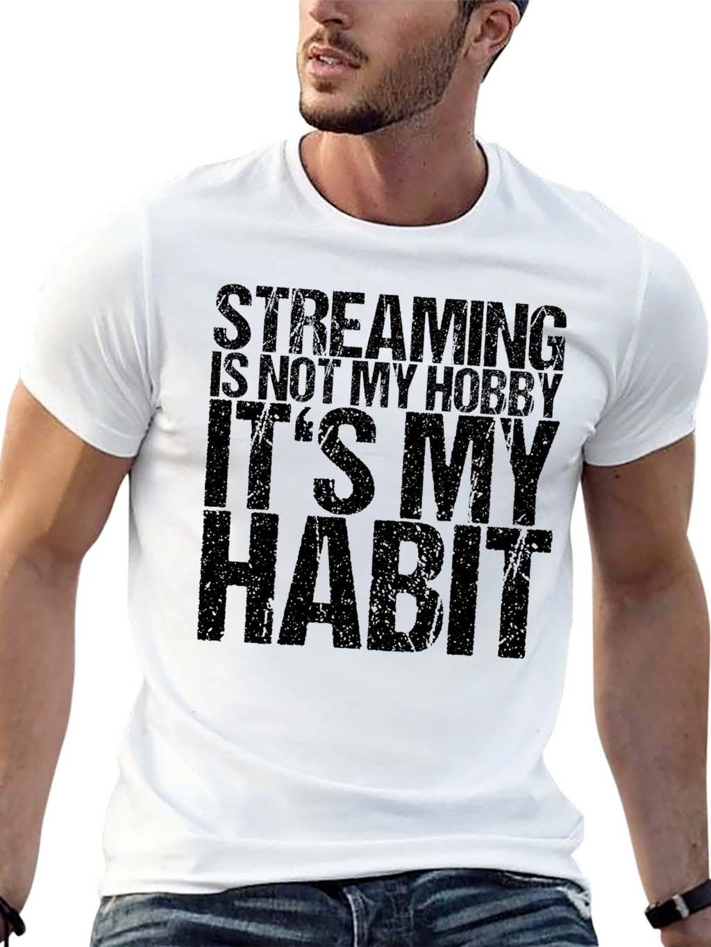 Streaming is Not My Hobby Black T-Shirt