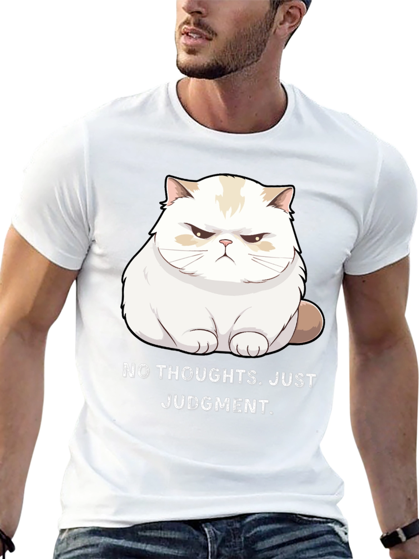 Grumpy Cat Tee - No Thoughts Just Judgment