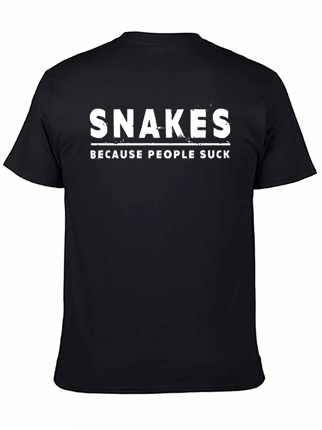 Snakes Because People Suck Graphic T-Shirt