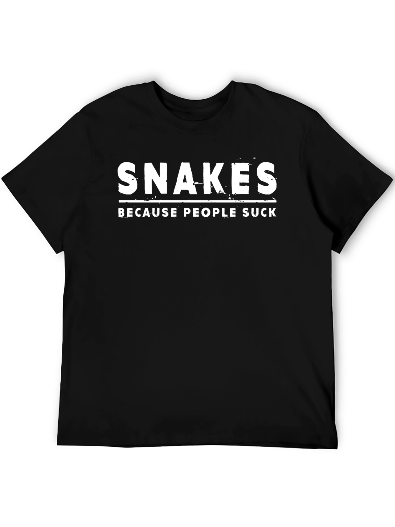 Snakes Because People Suck Graphic T-Shirt