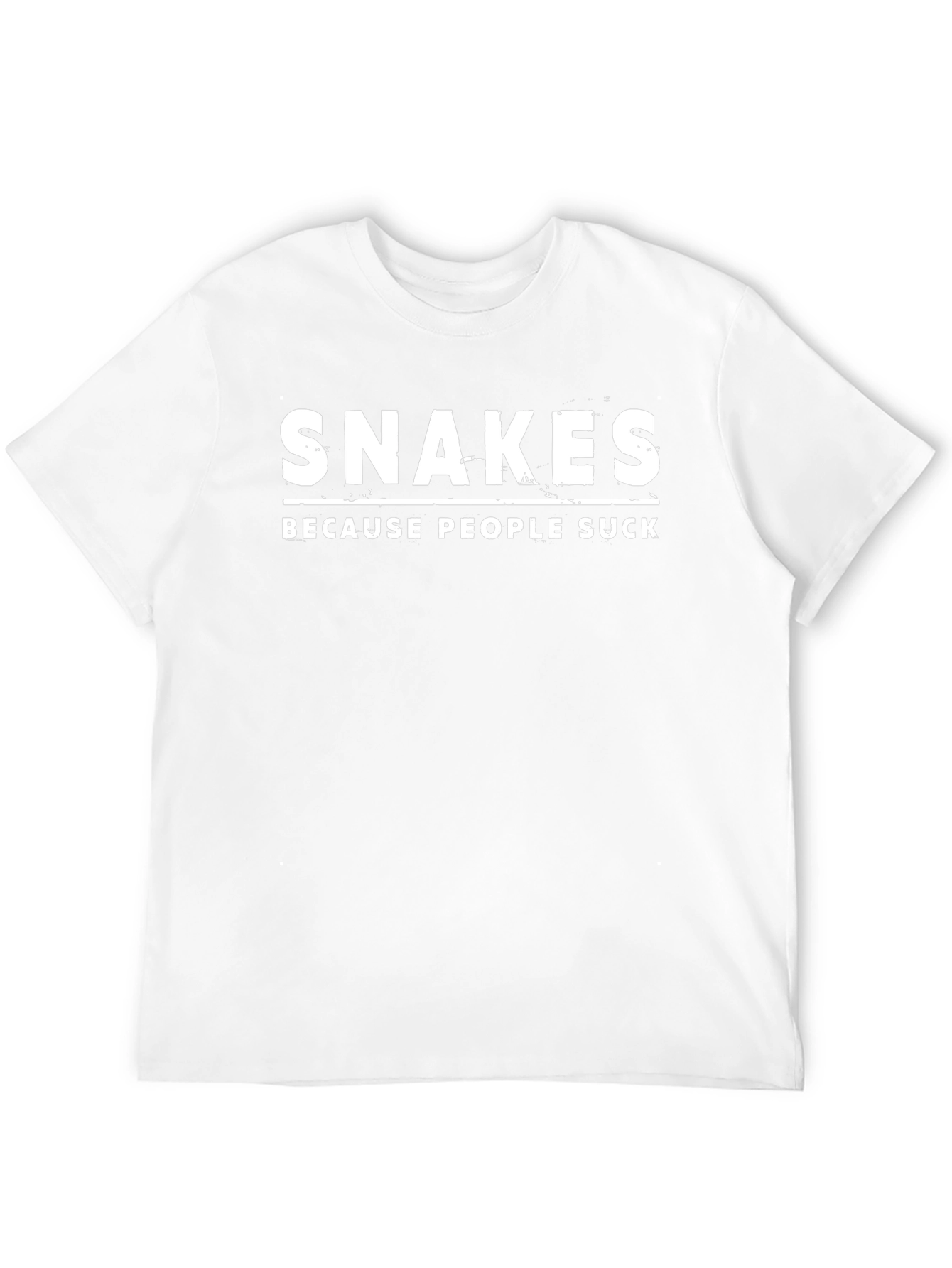 Snakes Because People Suck Graphic T-Shirt