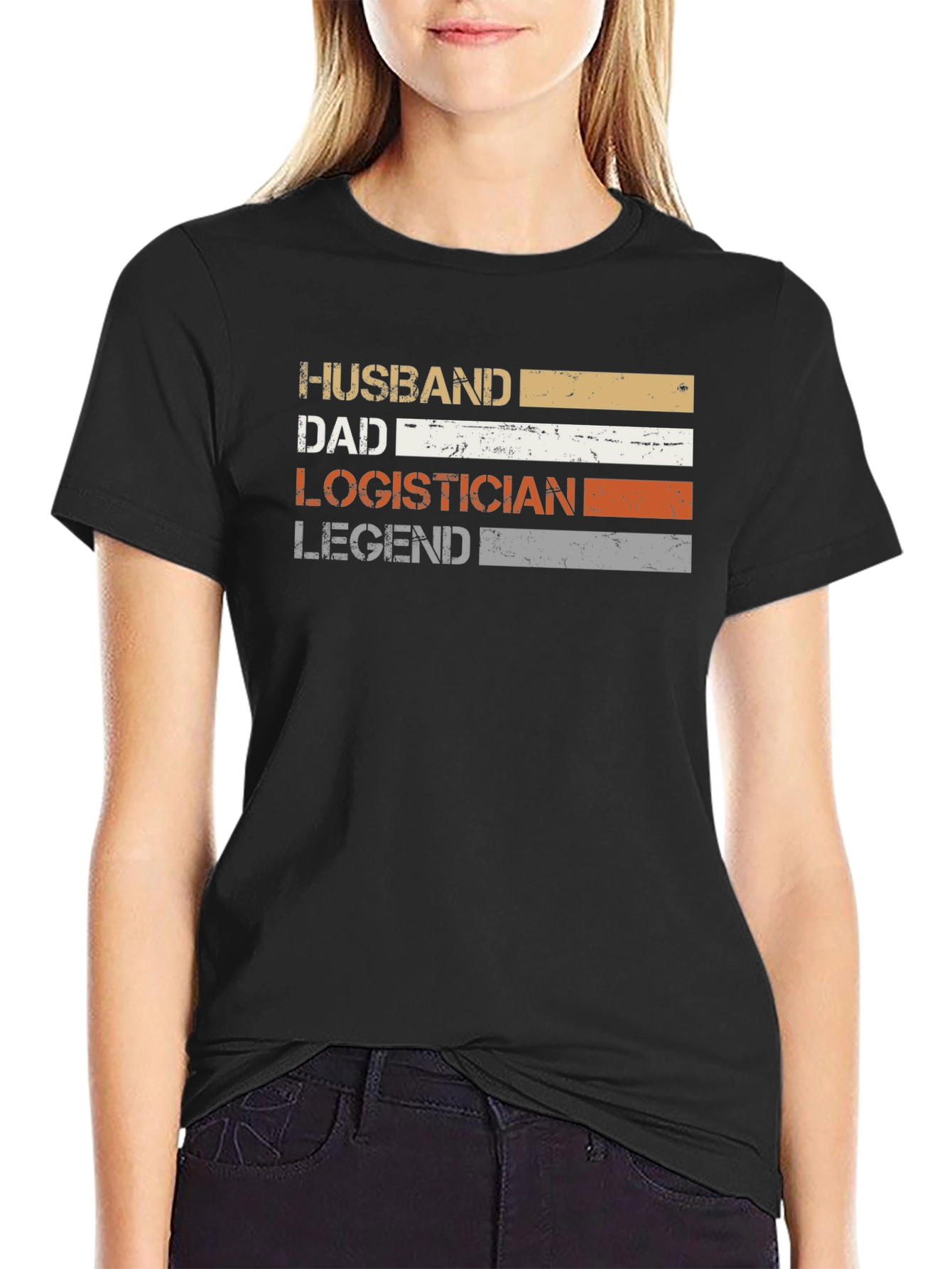 Husband Dad Logistician Legend T-Shirt