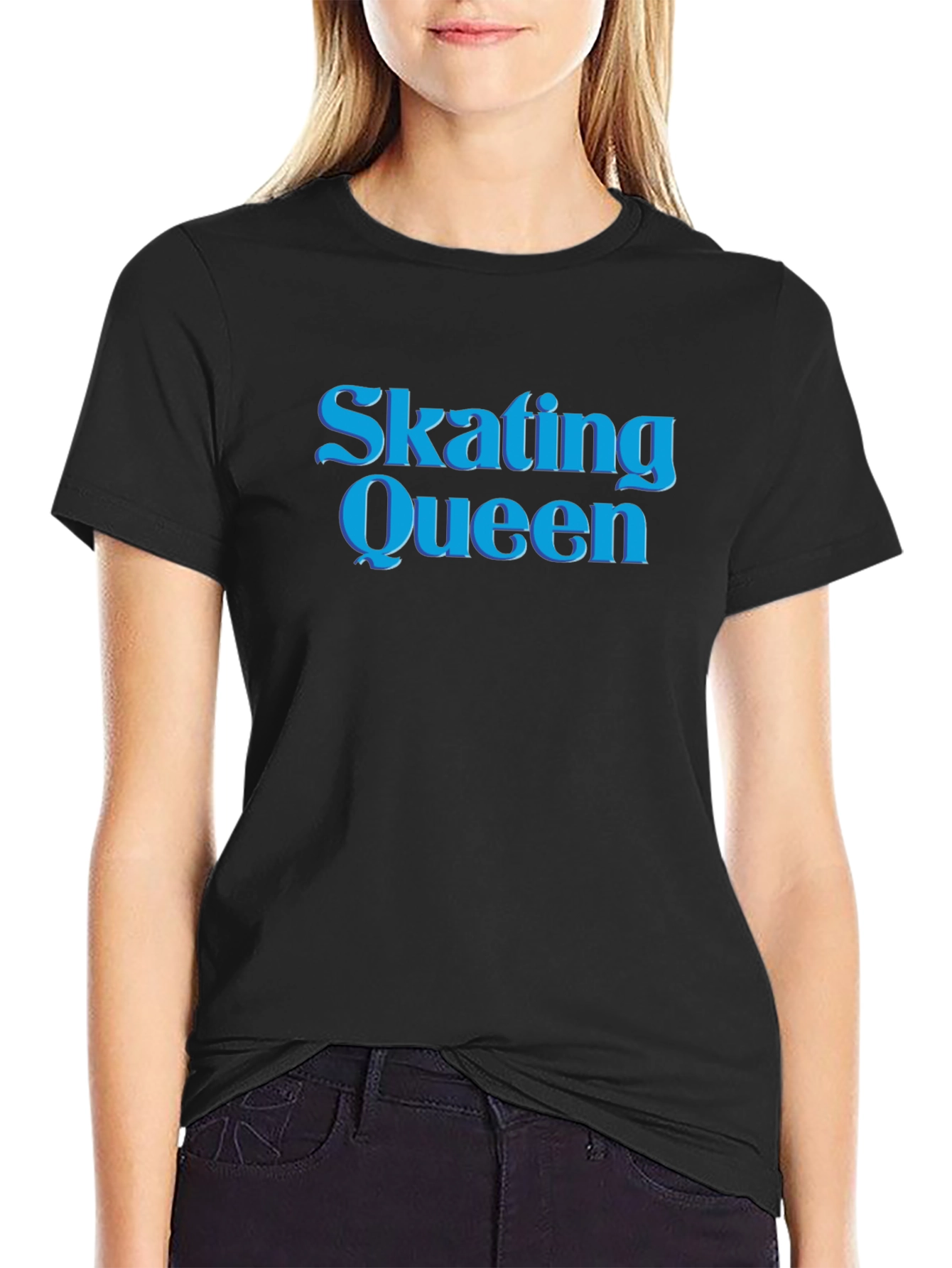 Skating Queen Black T-Shirt