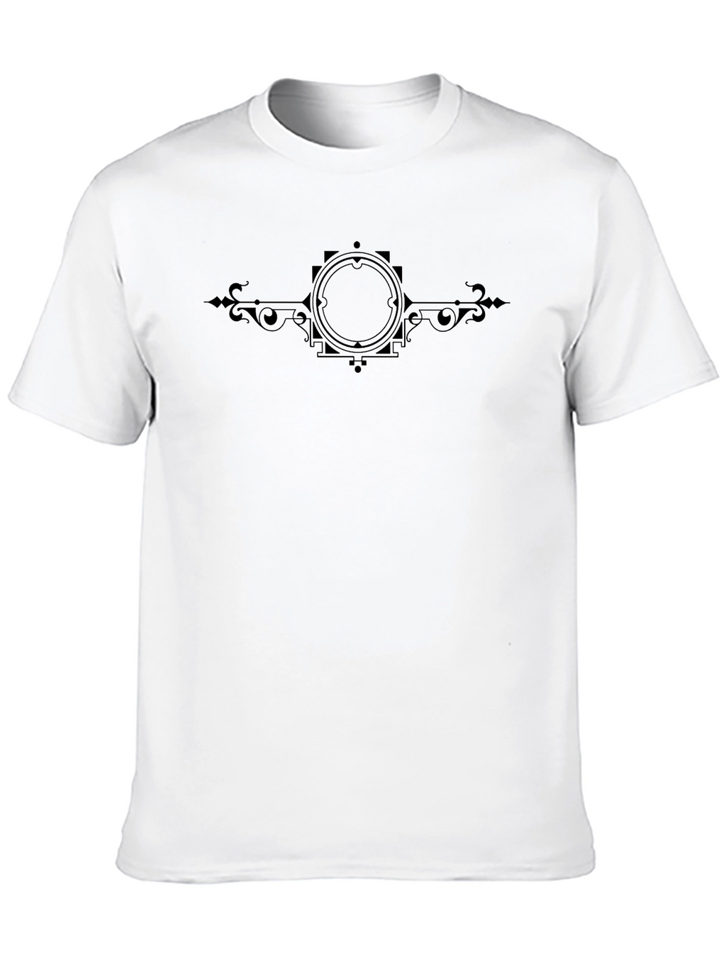Graphic Tee - Ornate Circle Design Soft Cotton