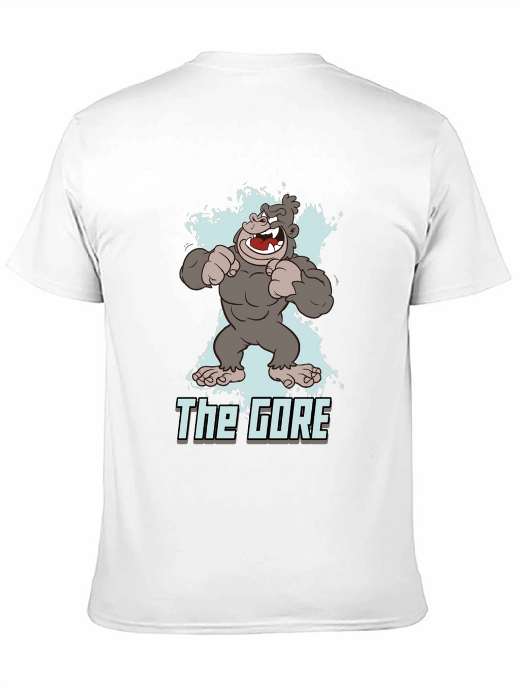 The Gore Cartoon Gorilla Graphic Black T-Shirt