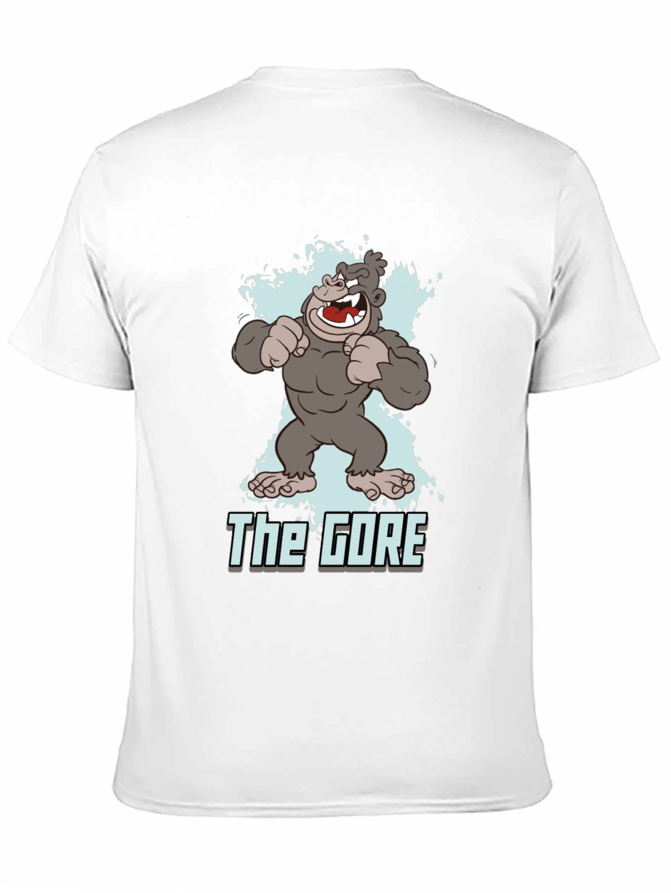 The Gore Cartoon Gorilla Graphic Black T-Shirt