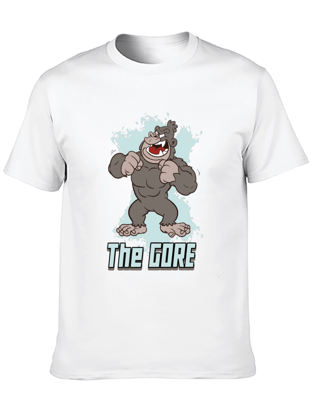 The Gore Cartoon Gorilla Graphic Black T-Shirt