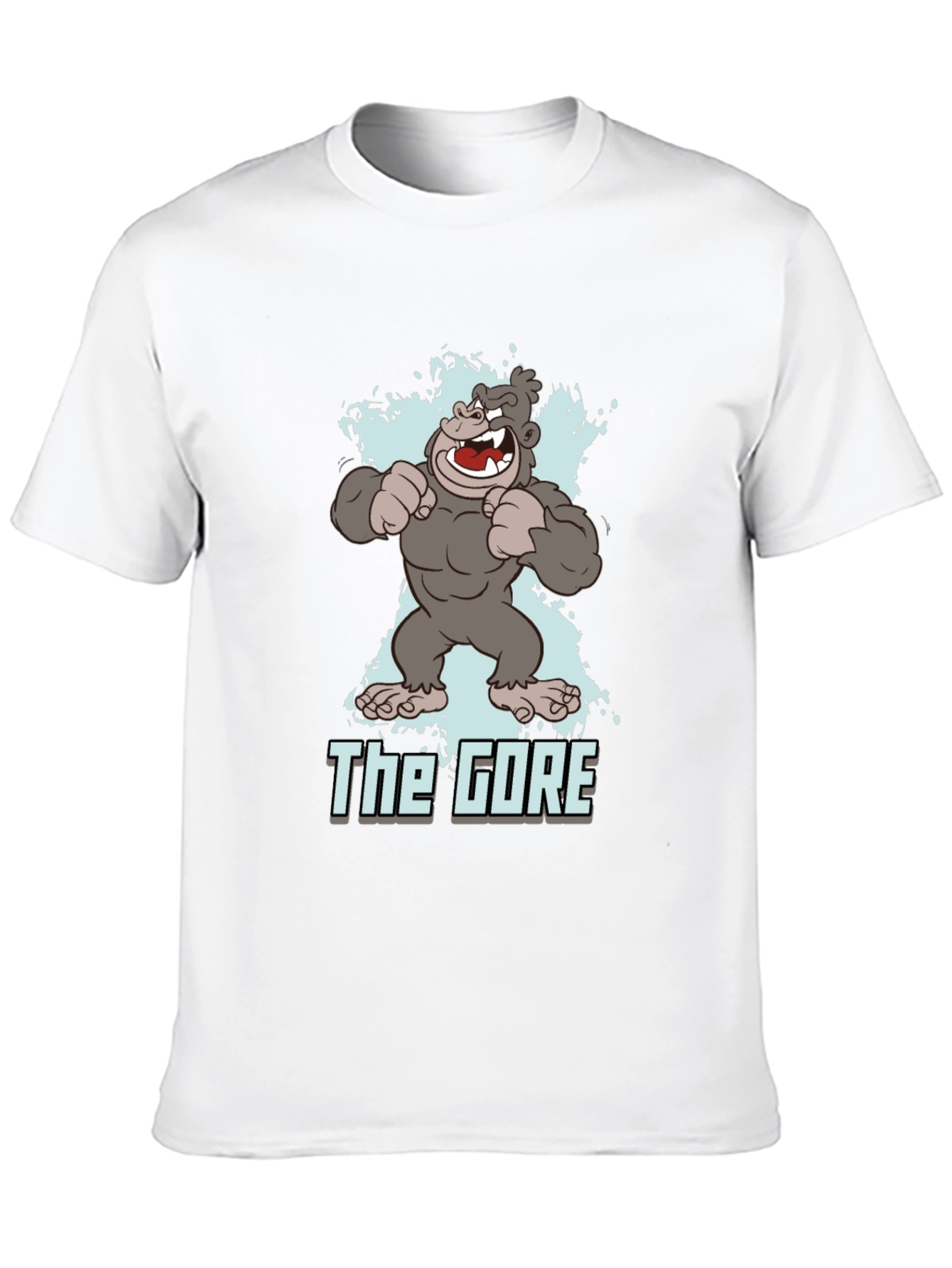 The Gore Cartoon Gorilla Graphic Black T-Shirt