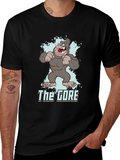 The Gore Cartoon Gorilla Graphic Black T-Shirt