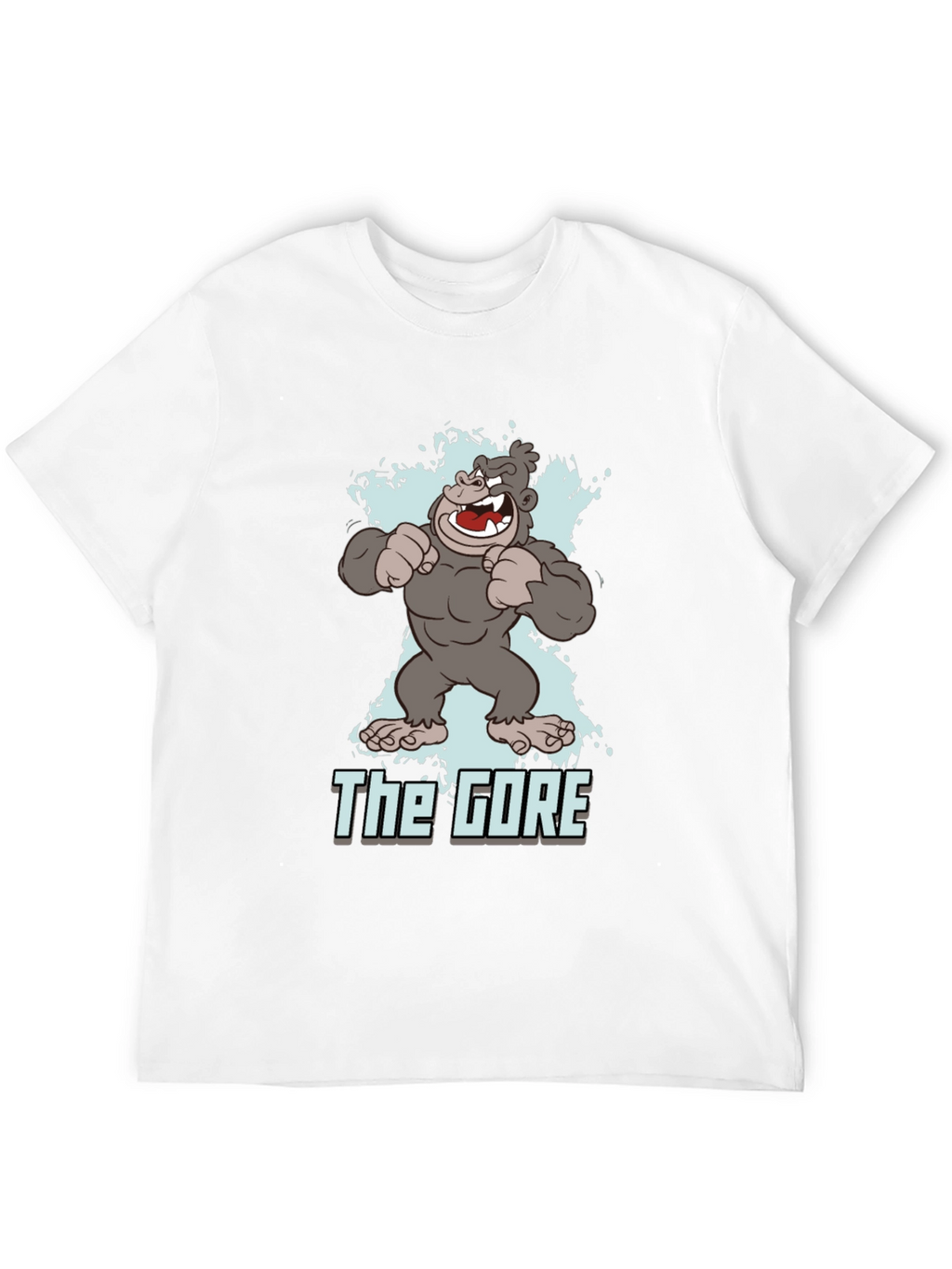 The Gore Cartoon Gorilla Graphic Black T-Shirt