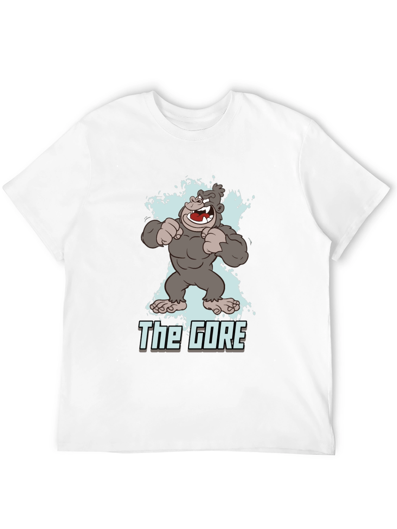 The Gore Cartoon Gorilla Graphic Black T-Shirt