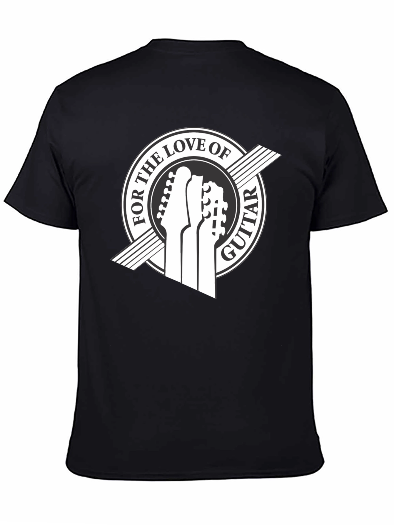For the Love of Guitar Black T-Shirt
