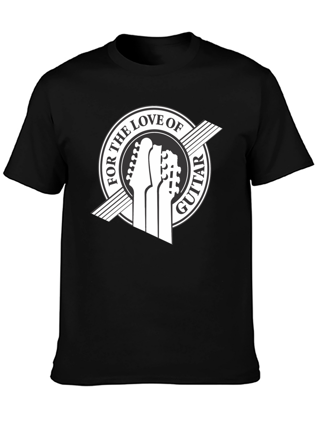 For the Love of Guitar Black T-Shirt