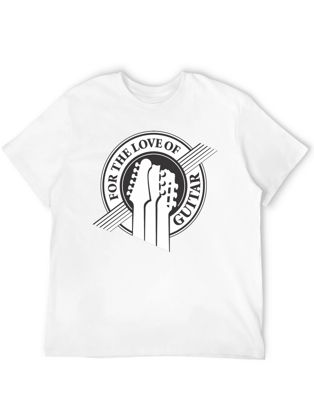For the Love of Guitar Black T-Shirt