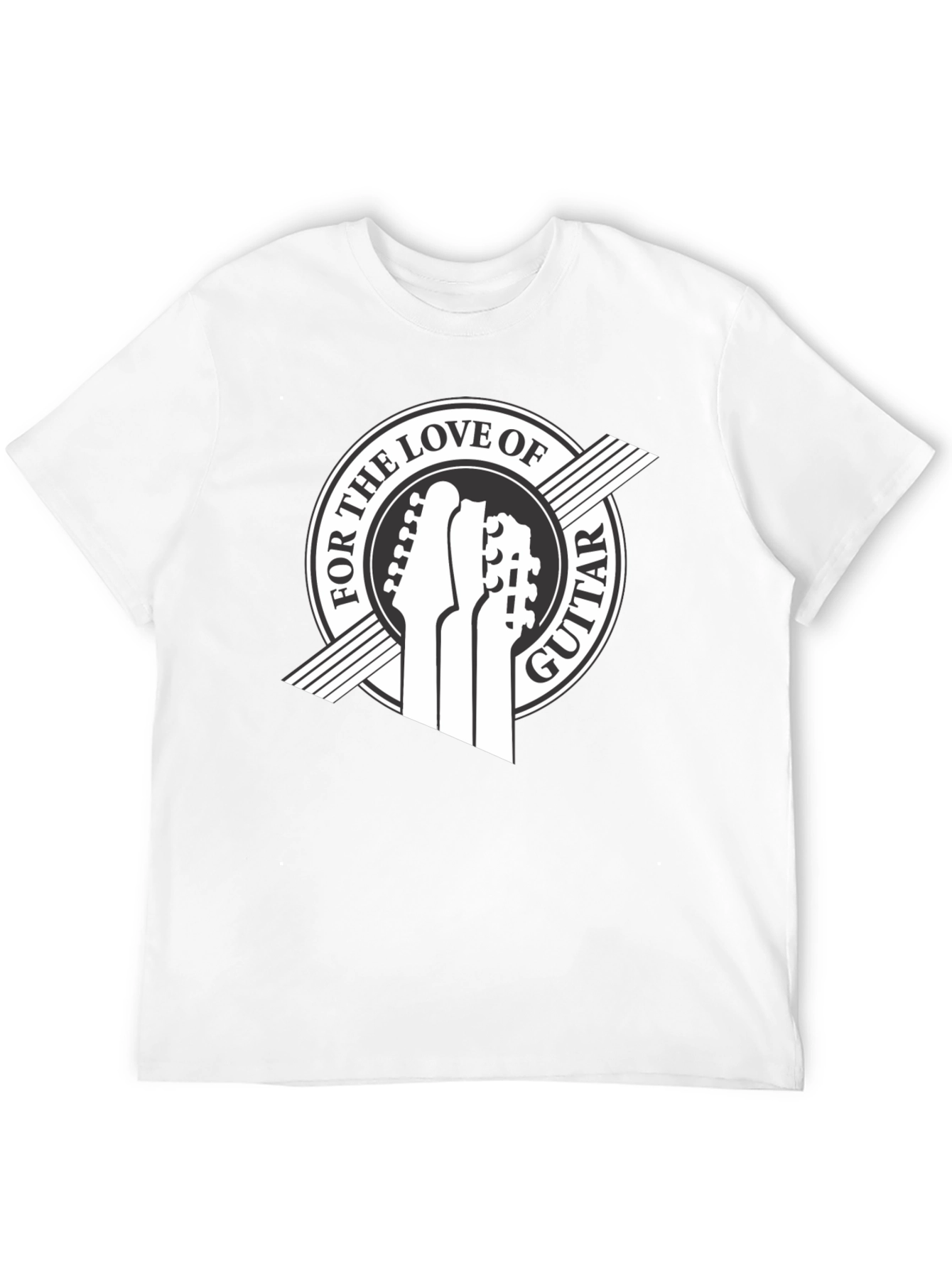 For the Love of Guitar Black T-Shirt