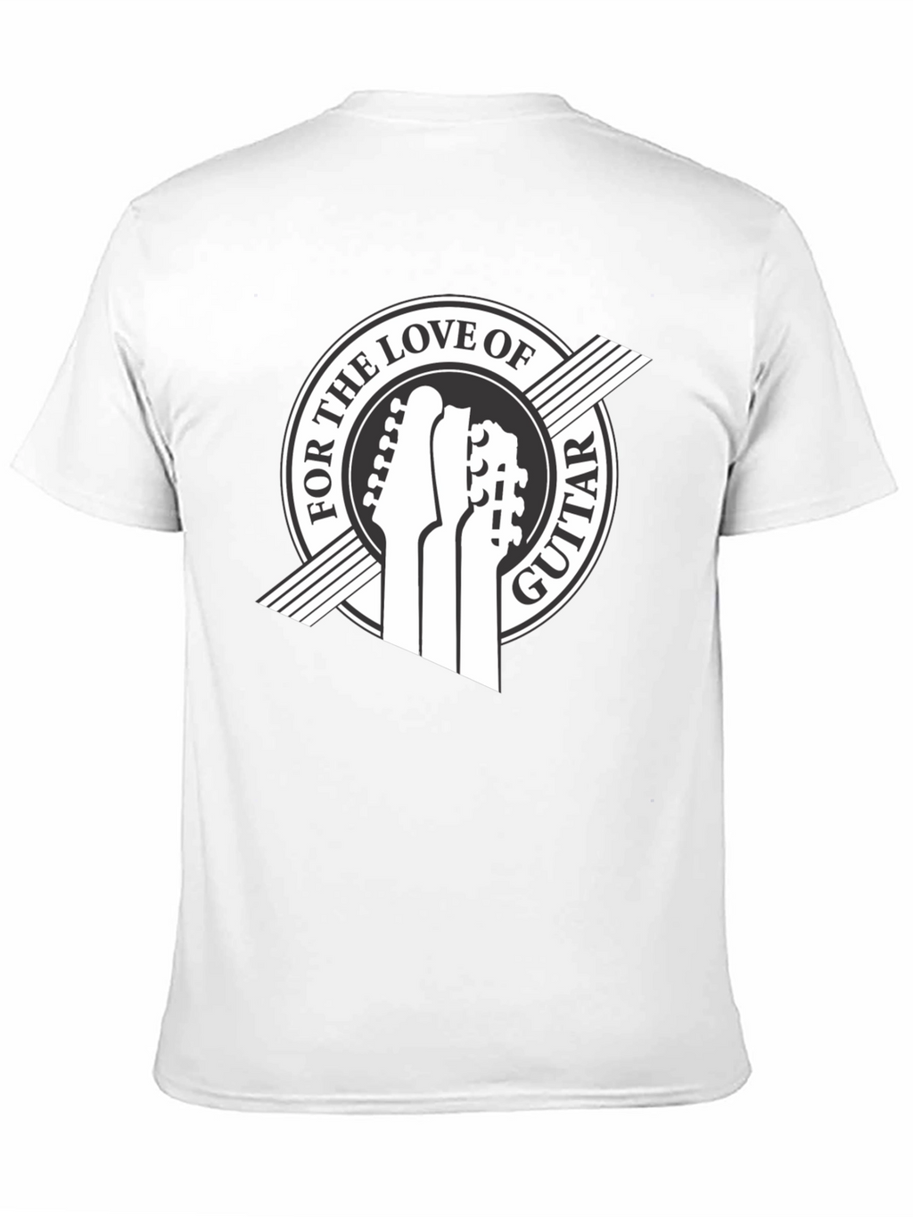 For the Love of Guitar Black T-Shirt