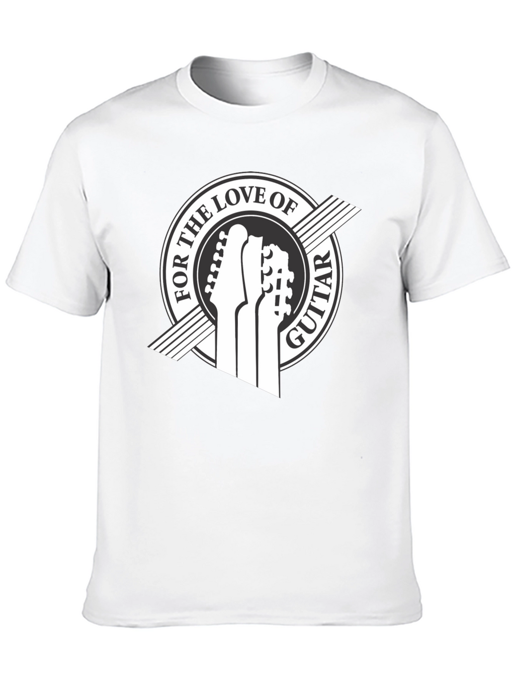For the Love of Guitar Black T-Shirt